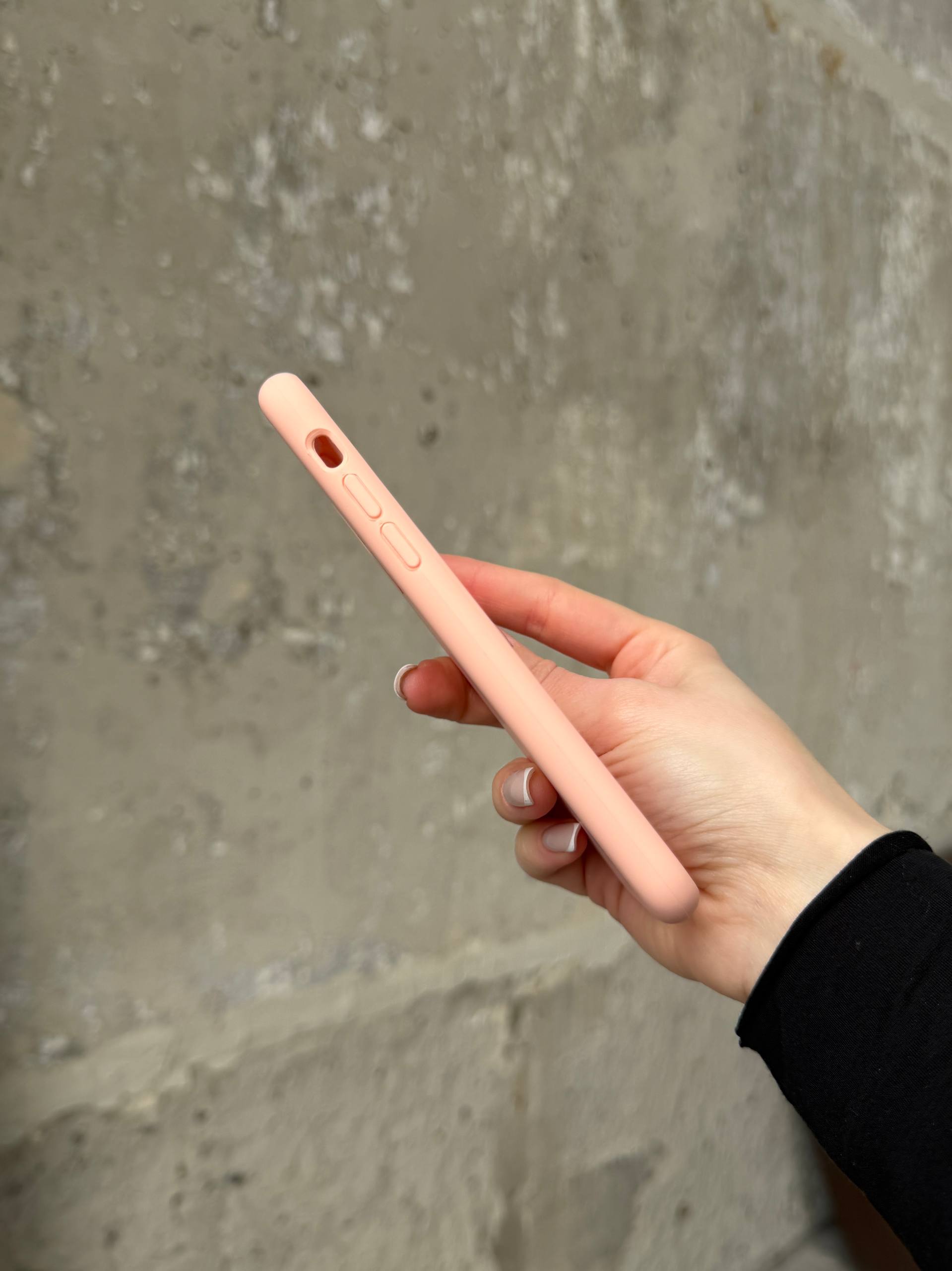 Чехол Silicone case с открытой камерой для iPhone 7 / 8 Grapefruit (07)