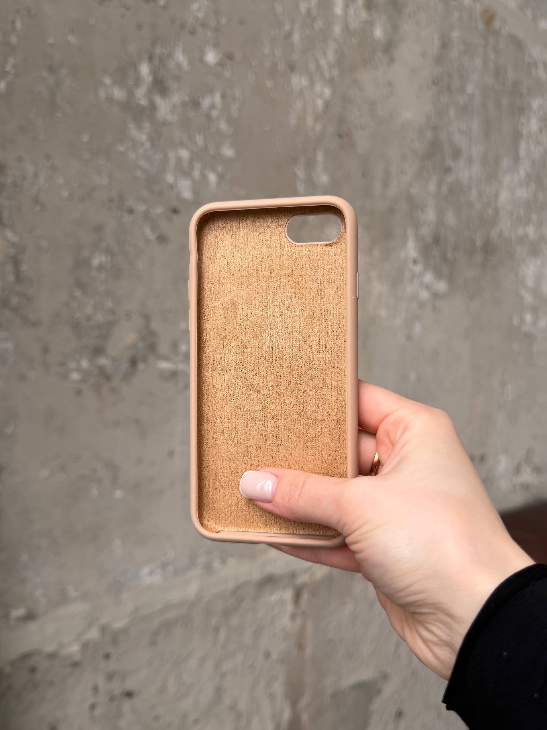 Чехол Silicone case с открытой камерой на iPhone 7 / 8 Desert (44)