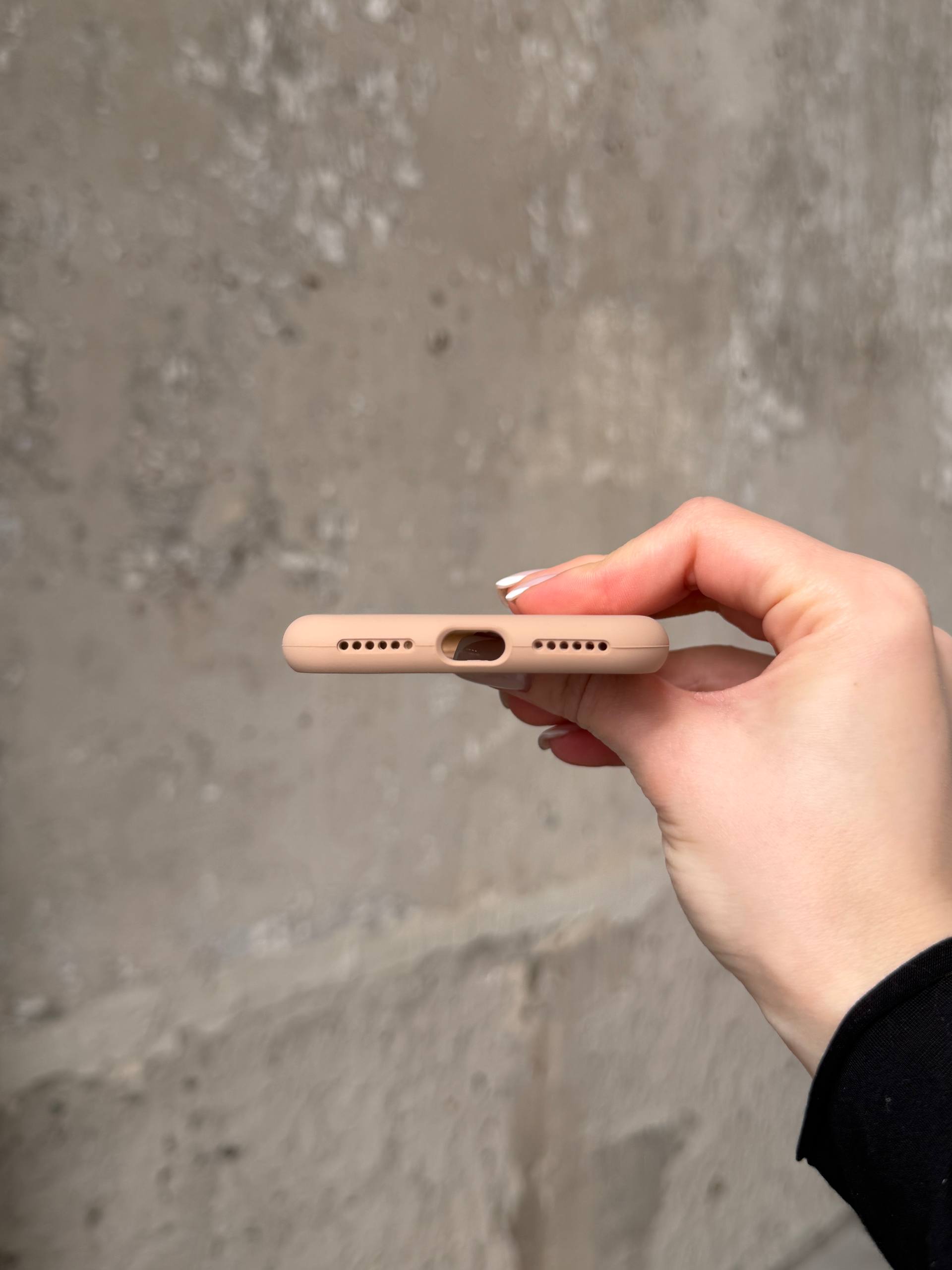 Чехол Silicone case с открытой камерой на iPhone 7 / 8 Desert (44)