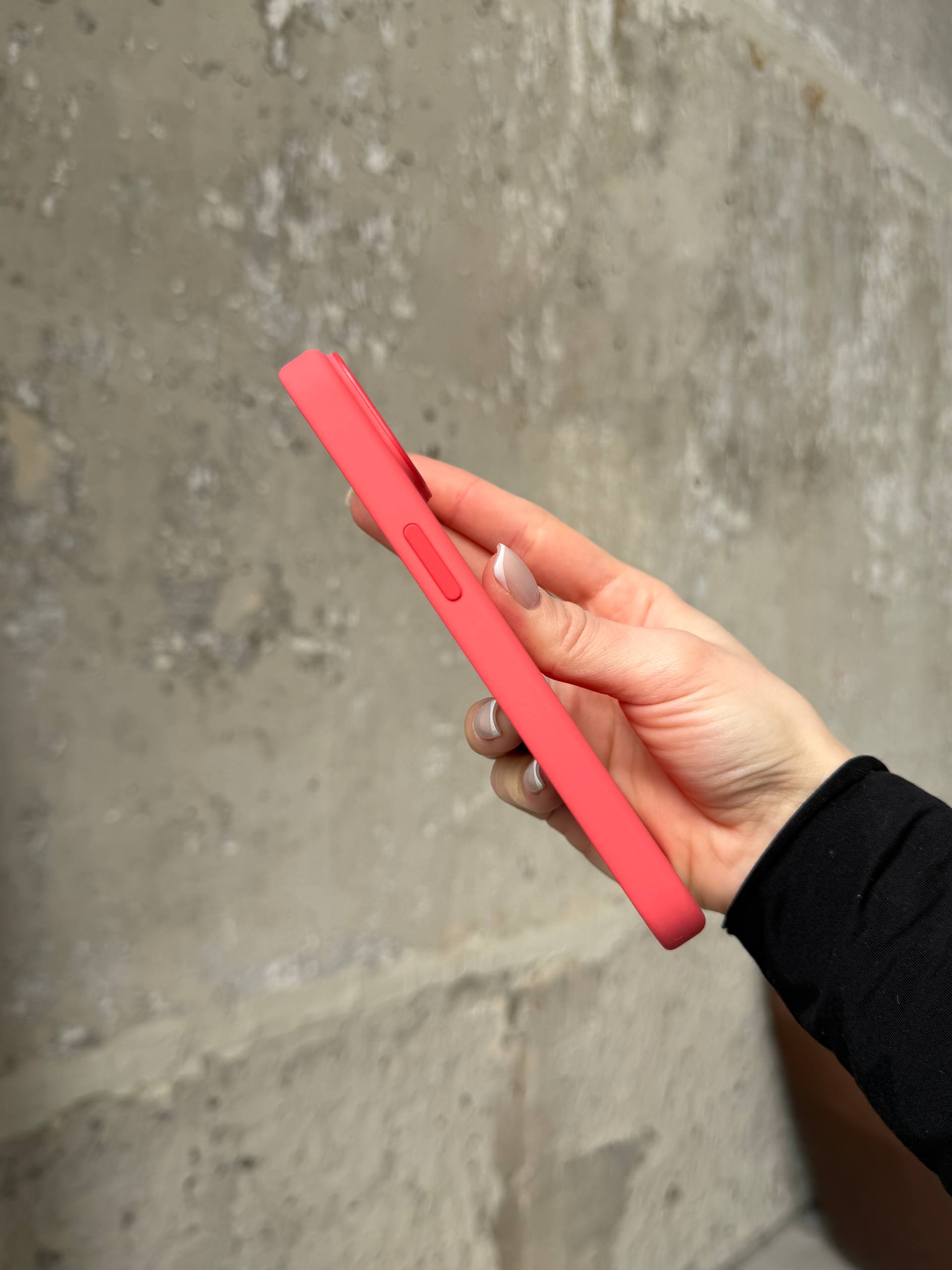 Чохол Silicone case з Magsafe на iPhone 15+ Guava (08)