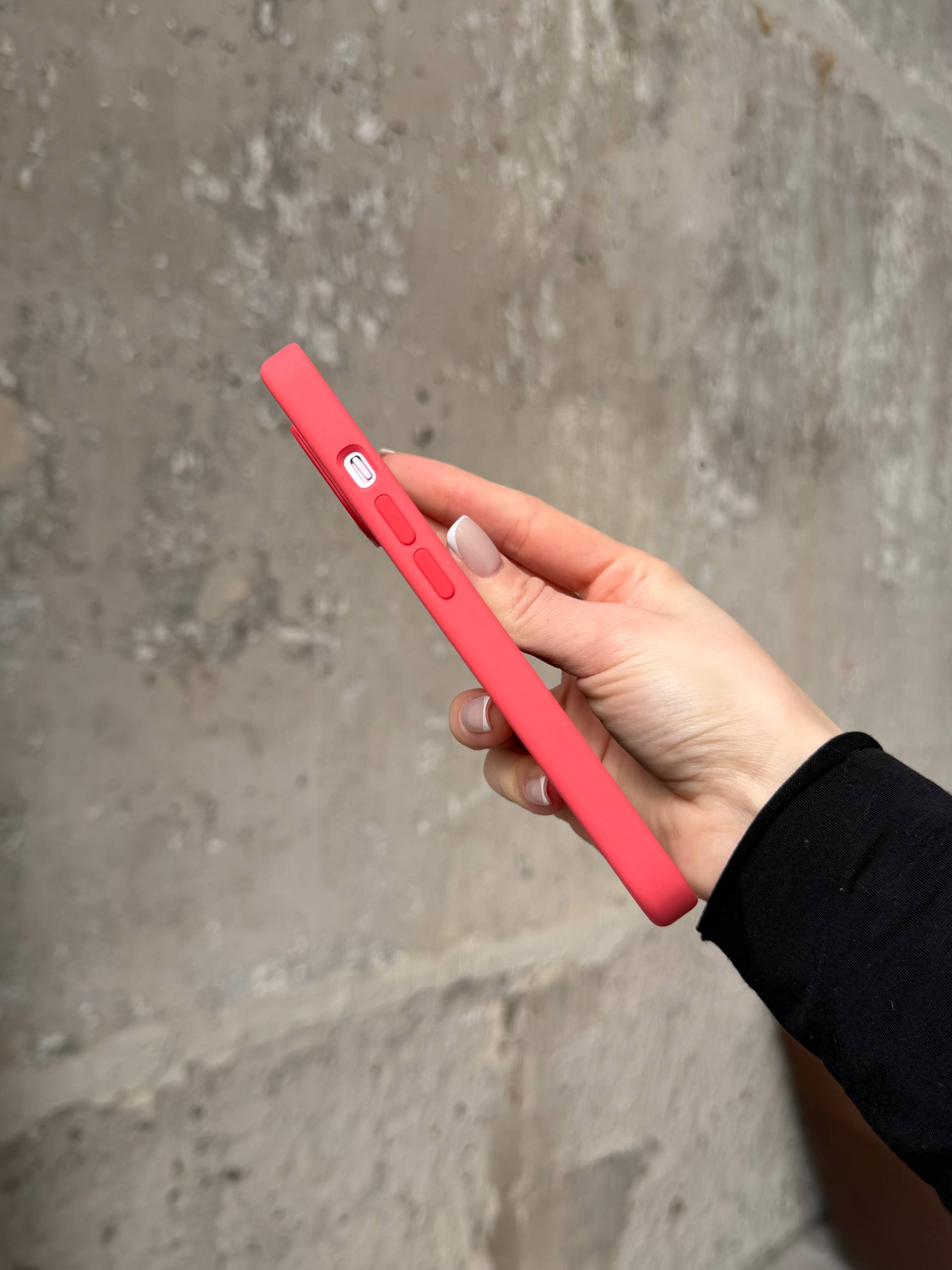 Чохол Silicone case з Magsafe на iPhone 15+ Guava (08)