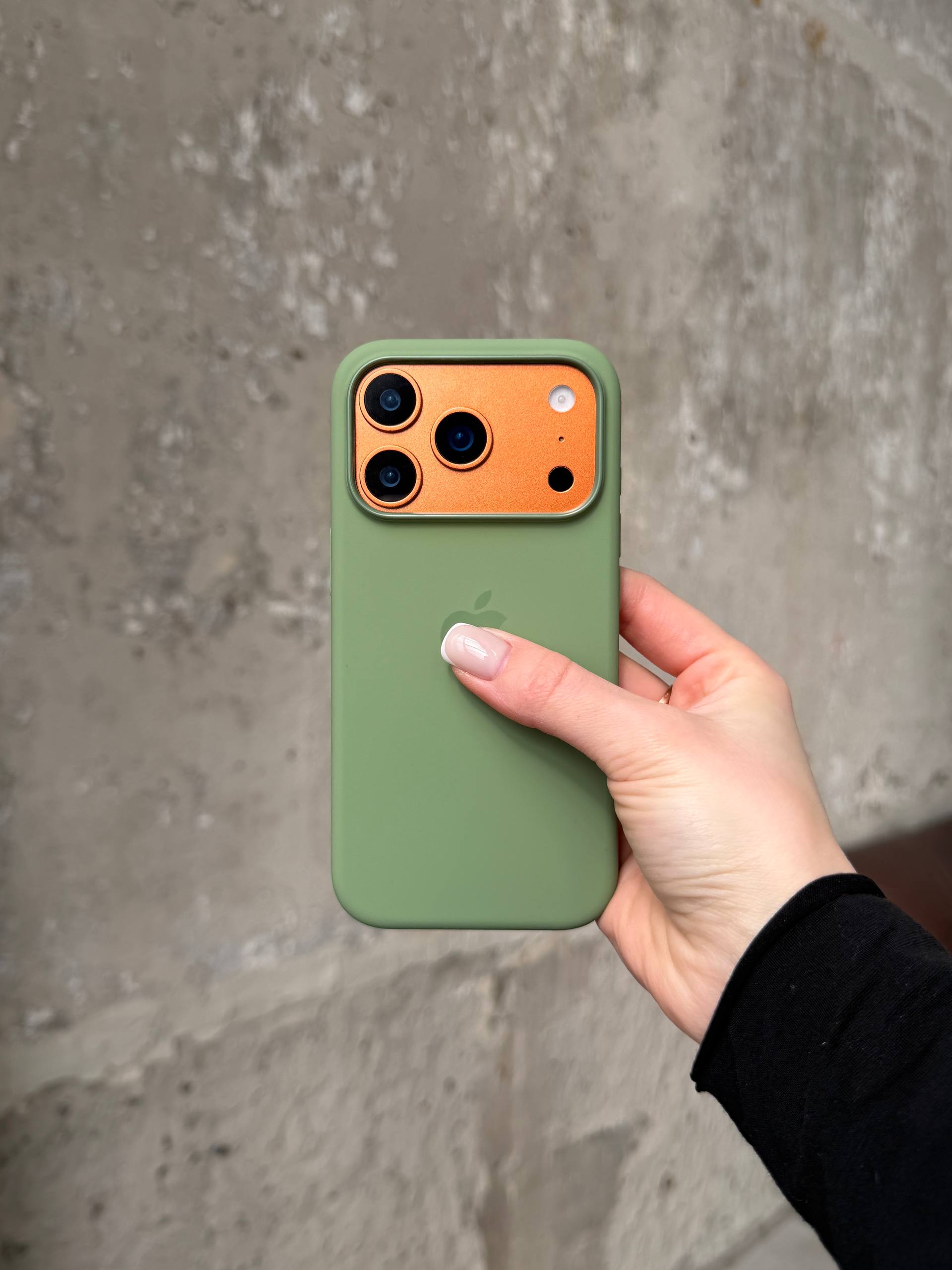 Чохол Silicone case з Magsafe на iPhone 17 Pro Light Moss (07)
