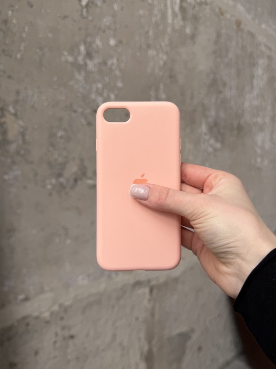 Чехол Silicone case с открытой камерой для iPhone 7/8 Grapefruit (07)