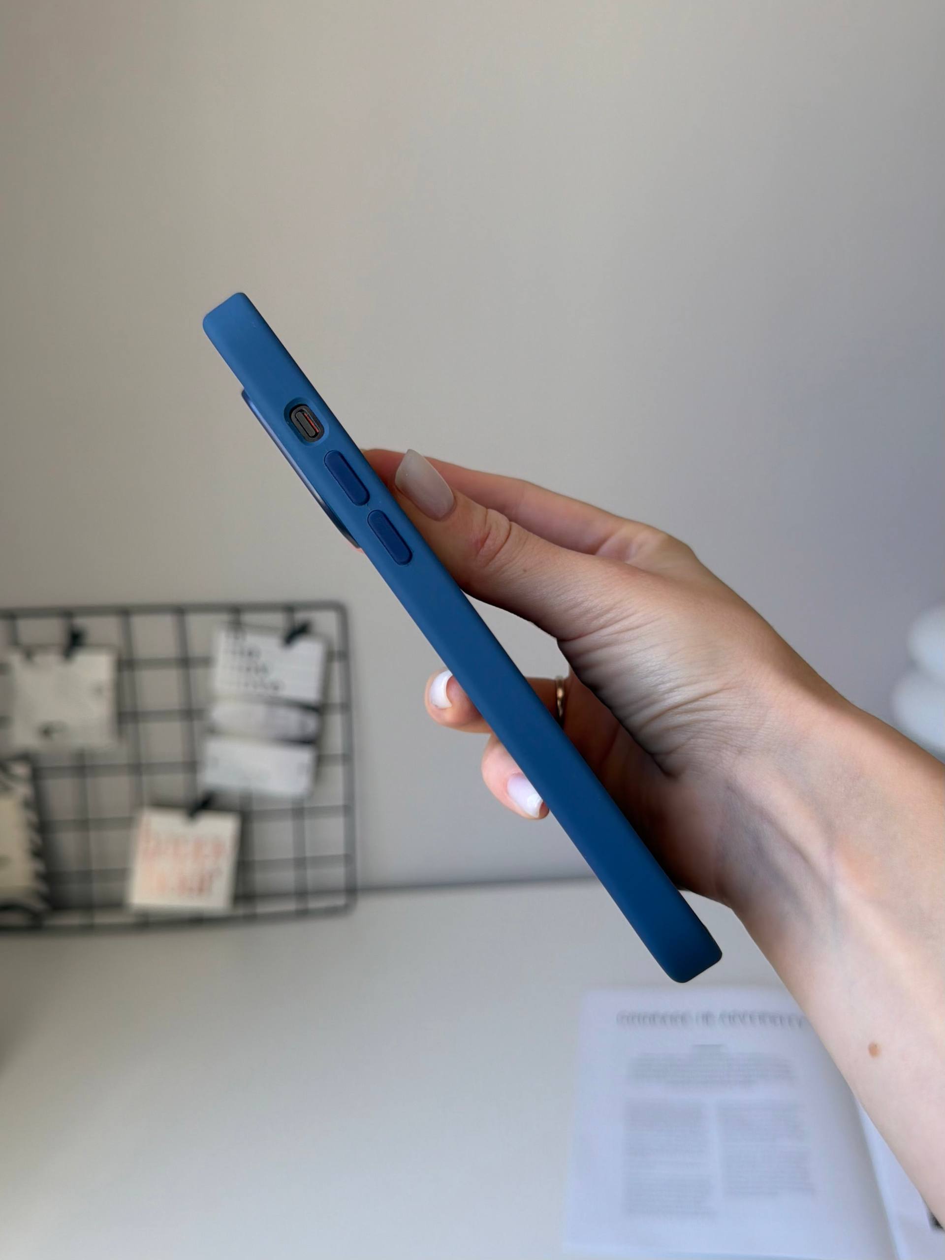 Чохол Silicone case з Magsafe на iPhone 14 Pro Storm Blue (07)