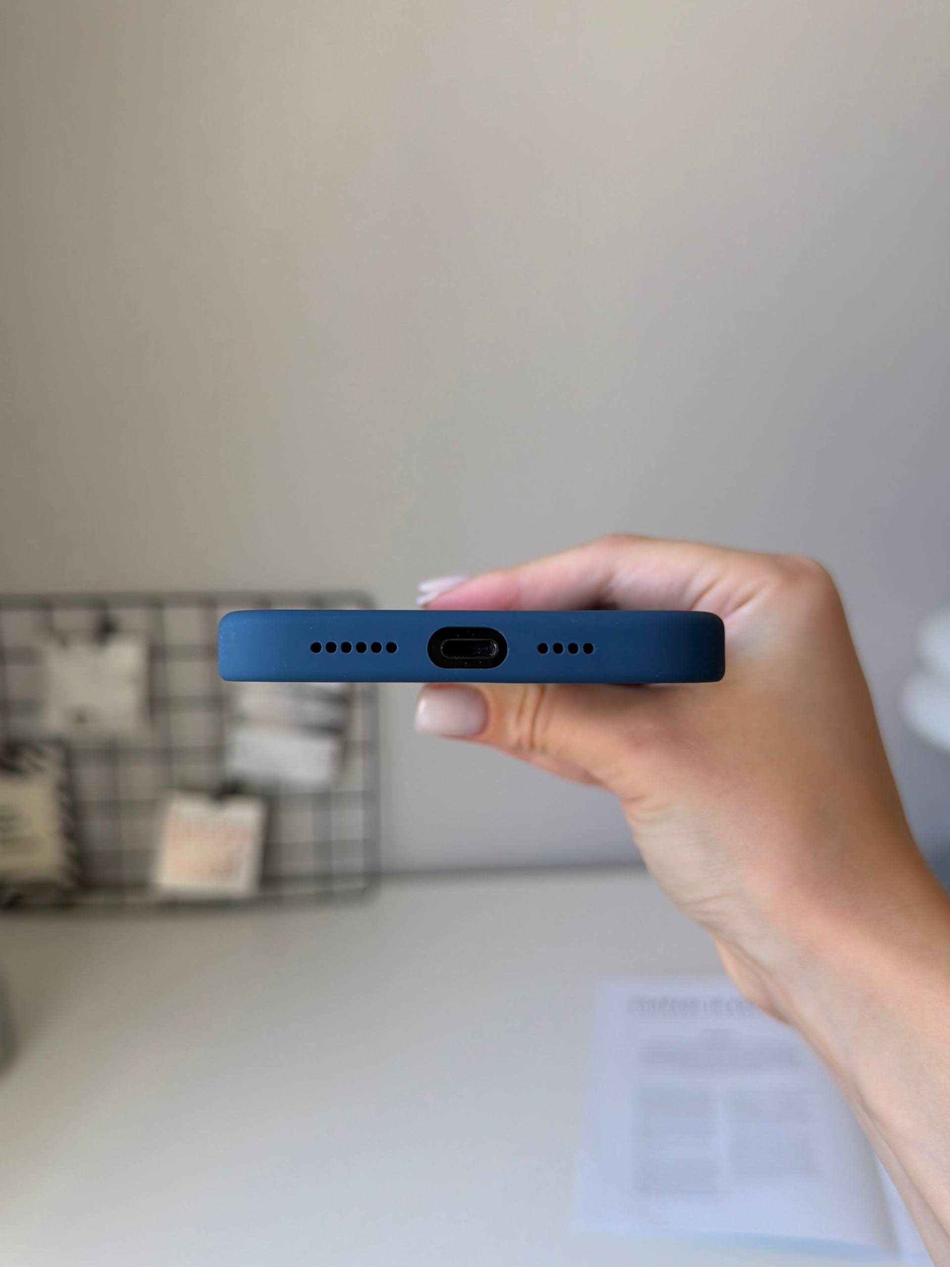 Чохол Silicone case з Magsafe на iPhone 14 Pro Storm Blue (07)