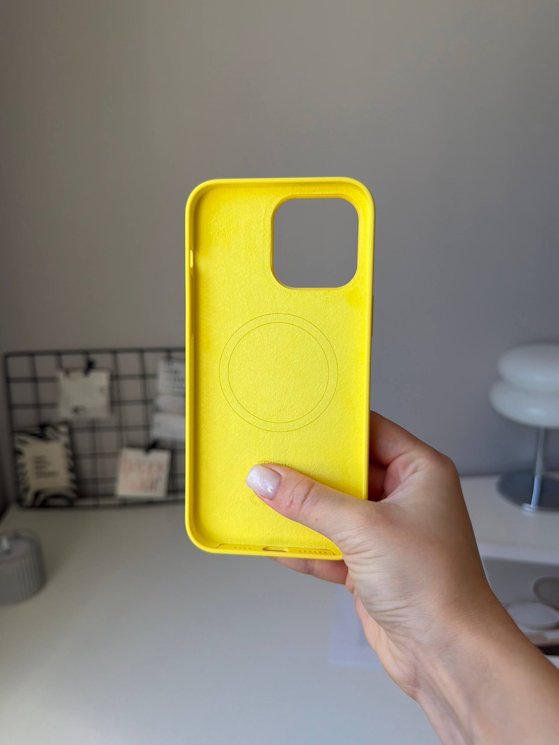 Чехол Silicone case с Magsafe на iPhone 14 Pro Max Canary Yellow (12)
