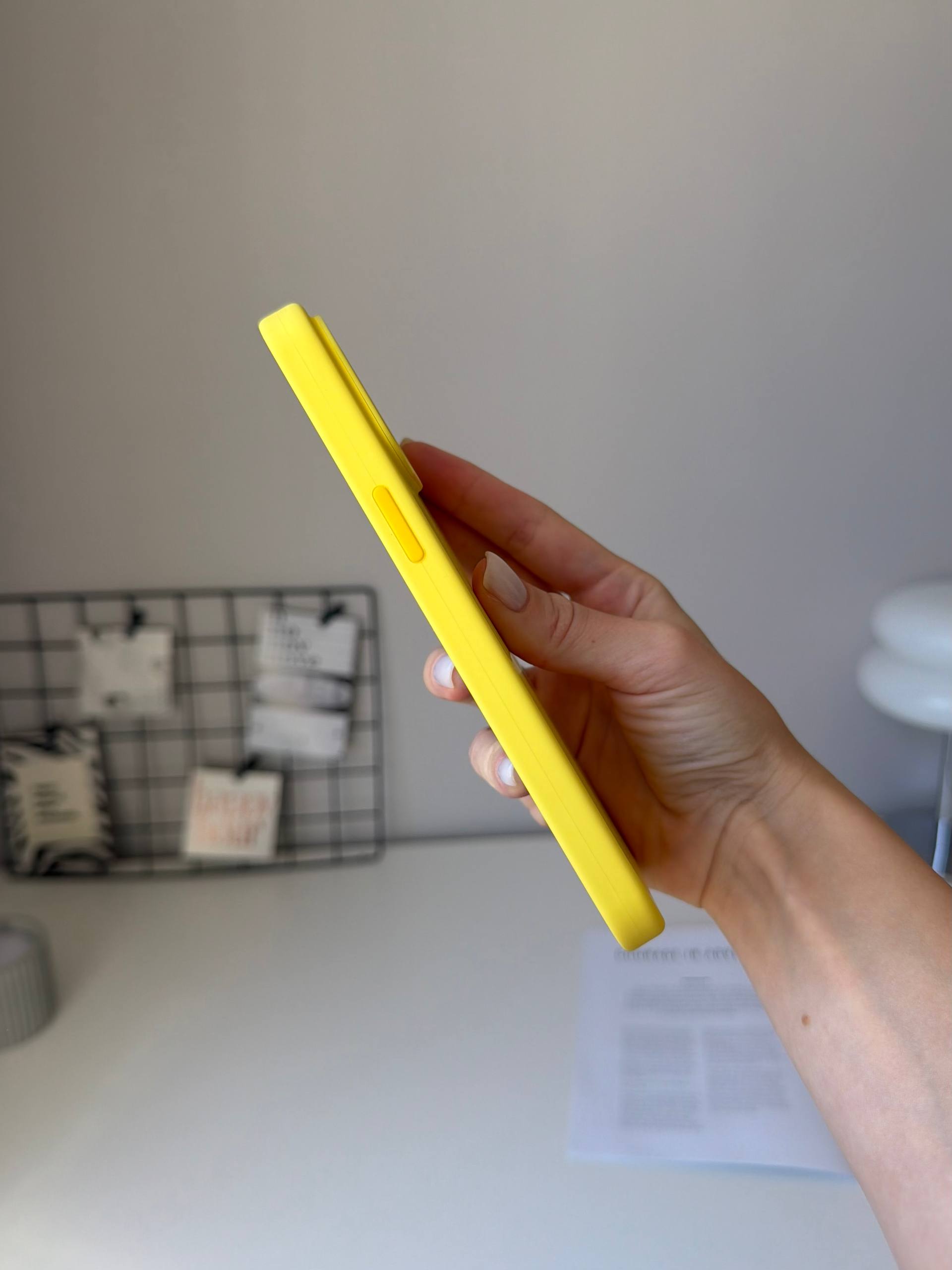 Чехол Silicone case с Magsafe на iPhone 14 Pro Max Canary Yellow (12)