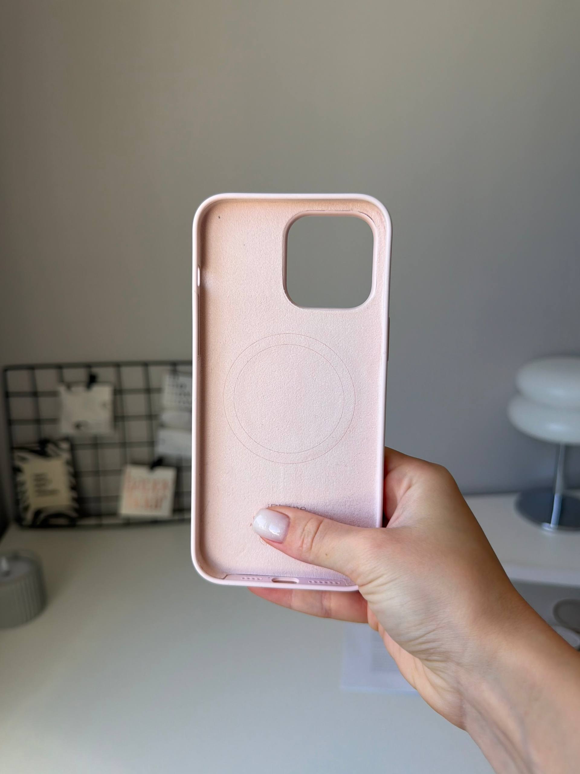 Чехол Silicone case с Magsafe на iPhone 14 Pro Max Chalk Pink (03)