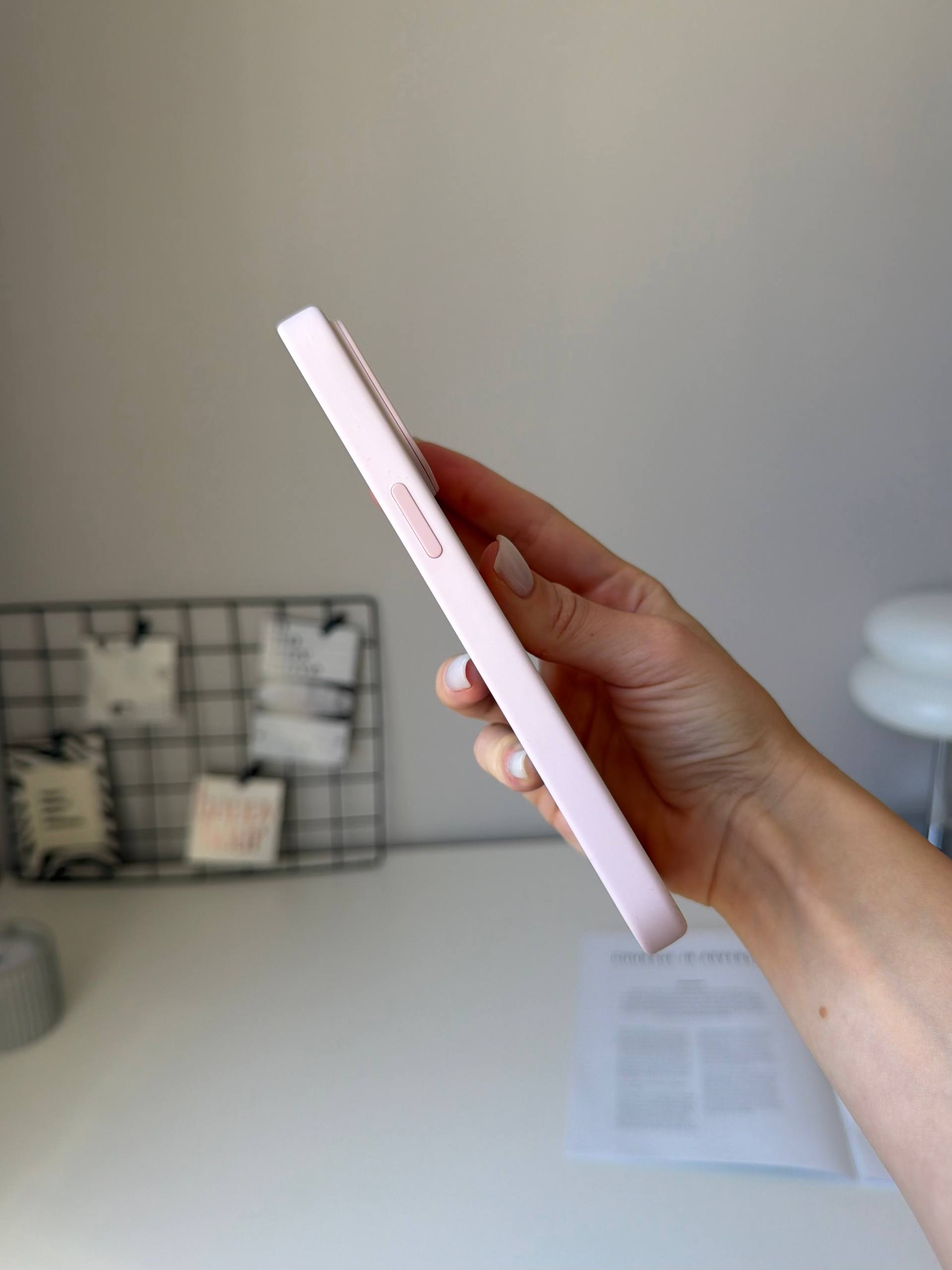 Чехол Silicone case с Magsafe на iPhone 14 Pro Max Chalk Pink (03)