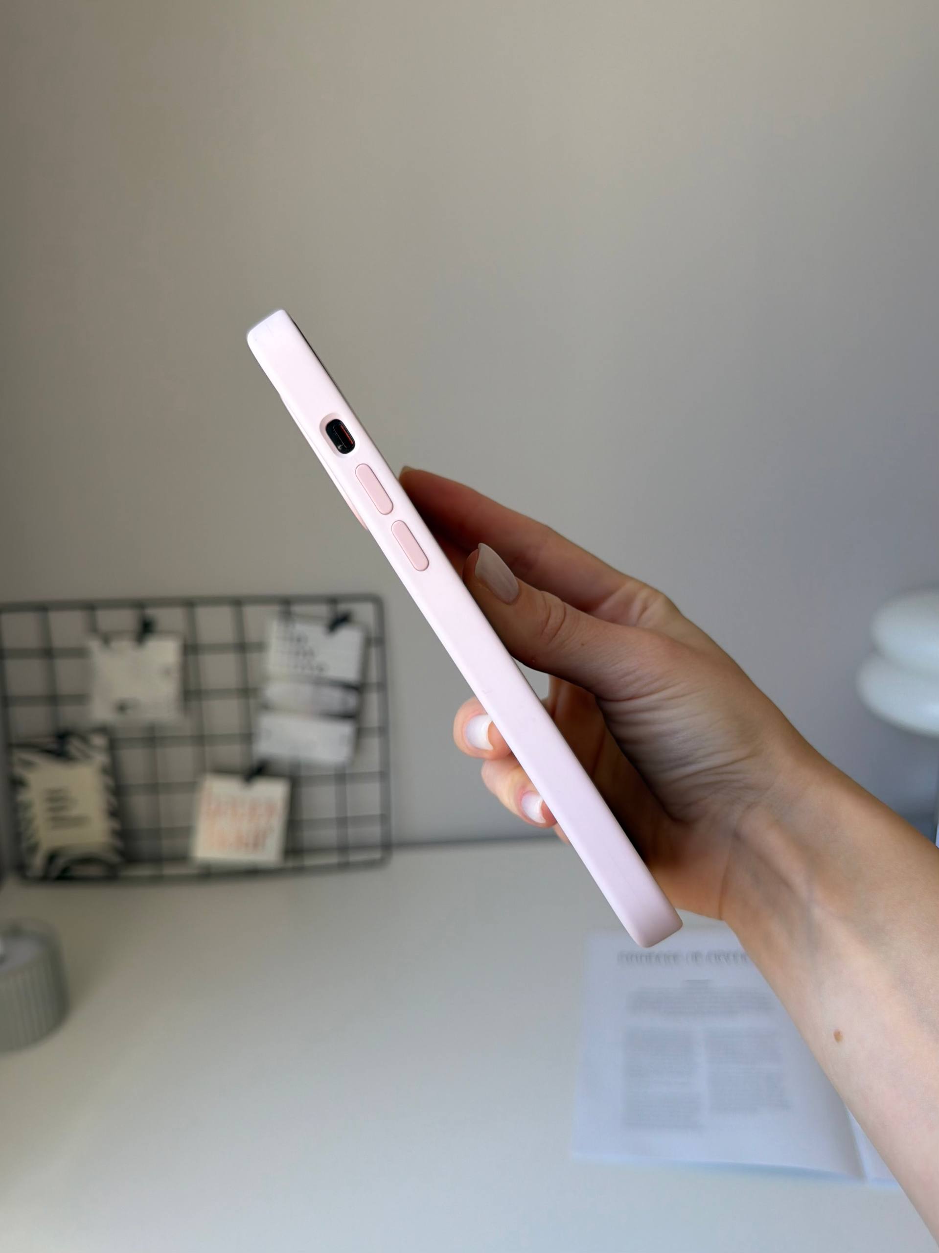 Чехол Silicone case с Magsafe на iPhone 14 Pro Max Chalk Pink (03)