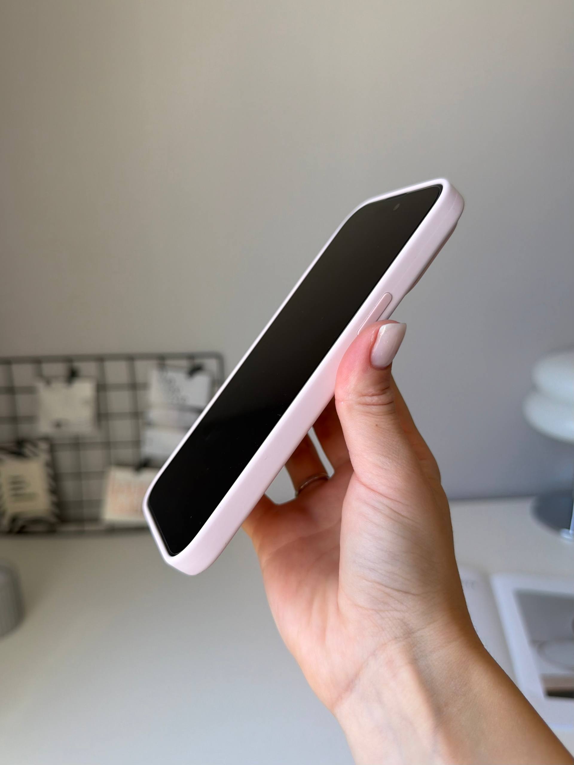 Чехол Silicone case с Magsafe на iPhone 14 Pro Max Chalk Pink (03)