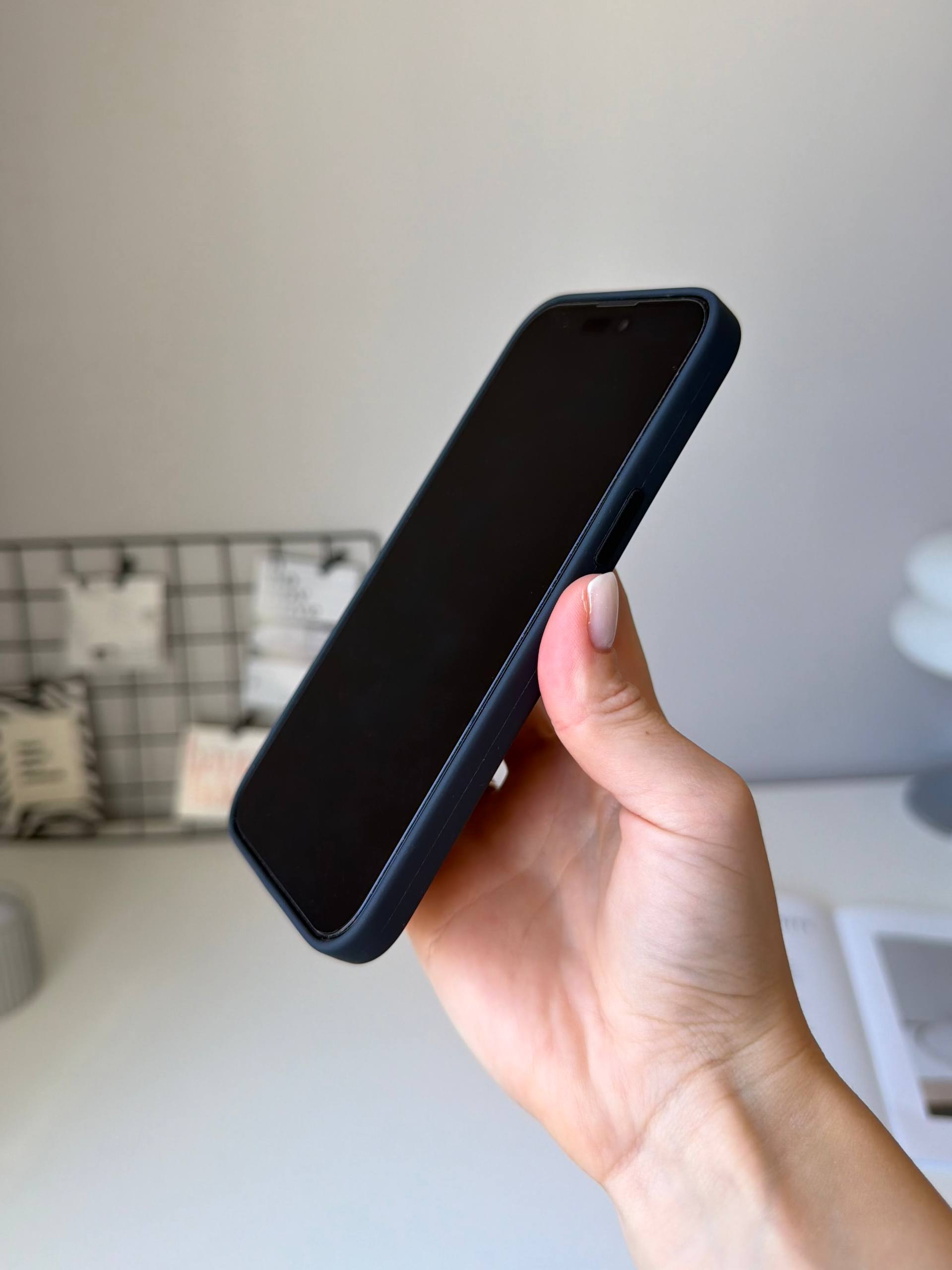 Чехол Silicone case с Magsafe на iPhone 14 Pro Max Midnight (01)