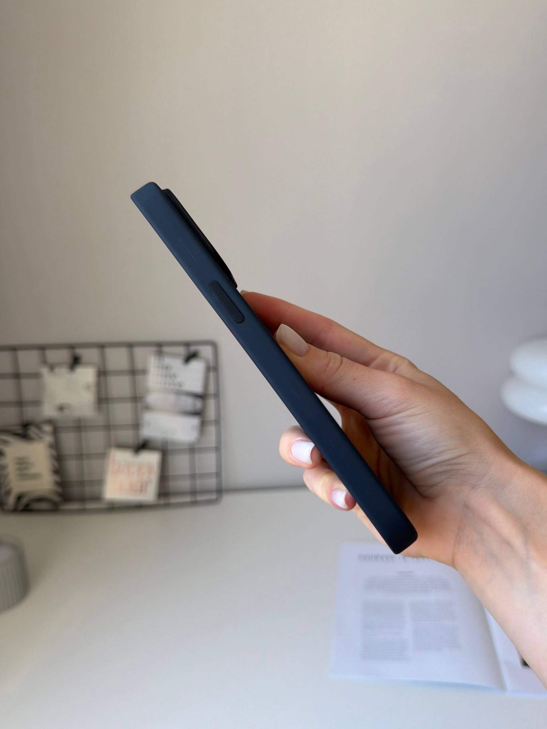 Чехол Silicone case с Magsafe на iPhone 14 Pro Max Midnight (01)