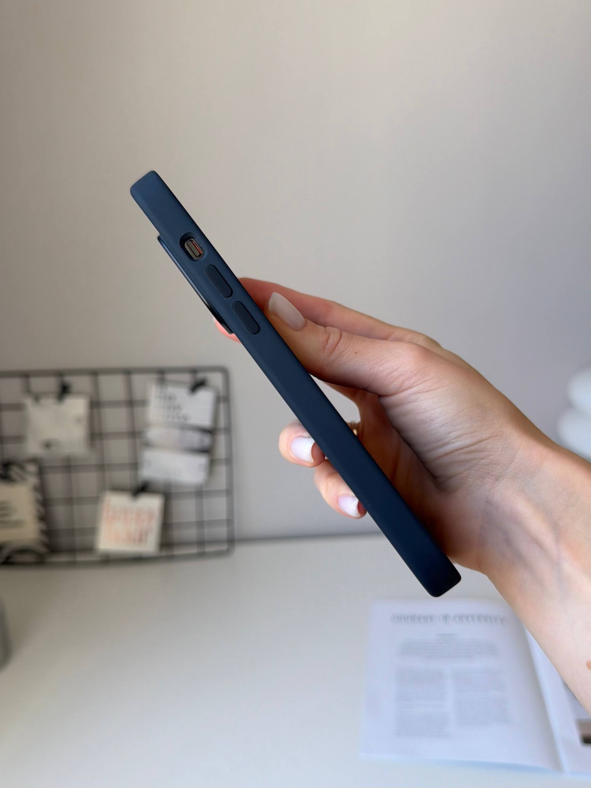 Чехол Silicone case с Magsafe на iPhone 14 Pro Max Midnight (01)
