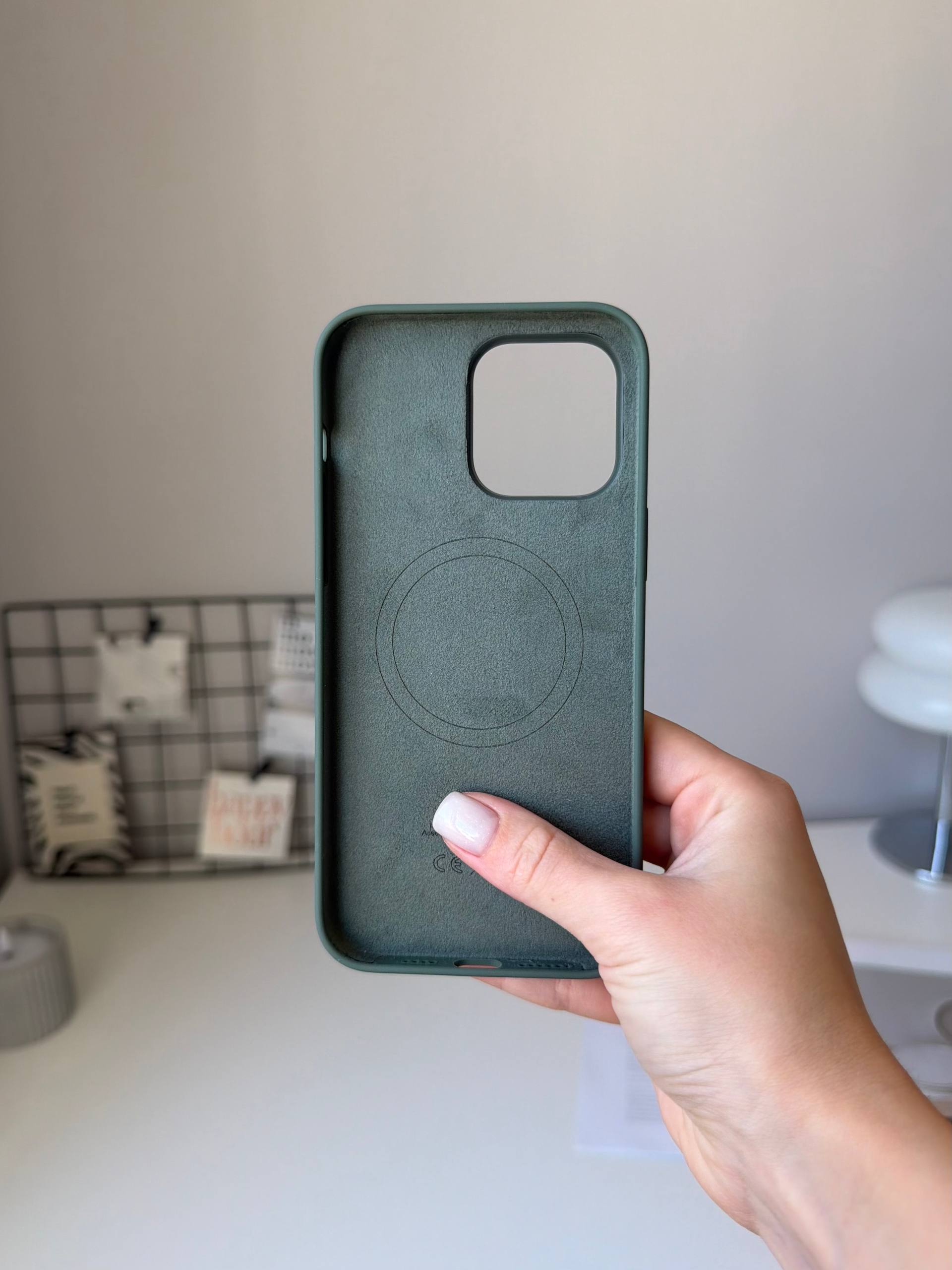 Чехол Silicone case с Magsafe на iPhone 14 Pro Max Olive (10)