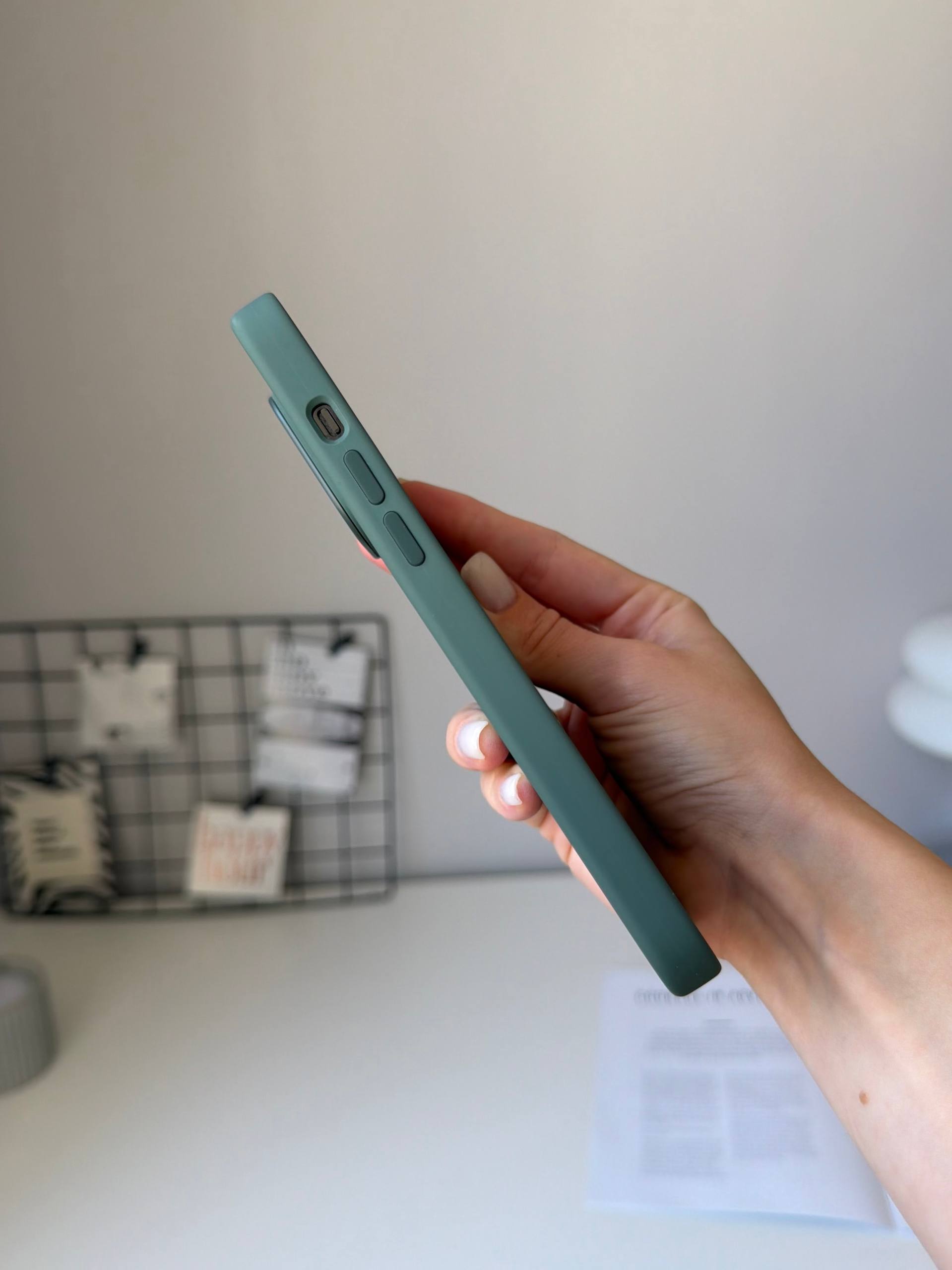 Чехол Silicone case с Magsafe на iPhone 14 Pro Max Olive (10)