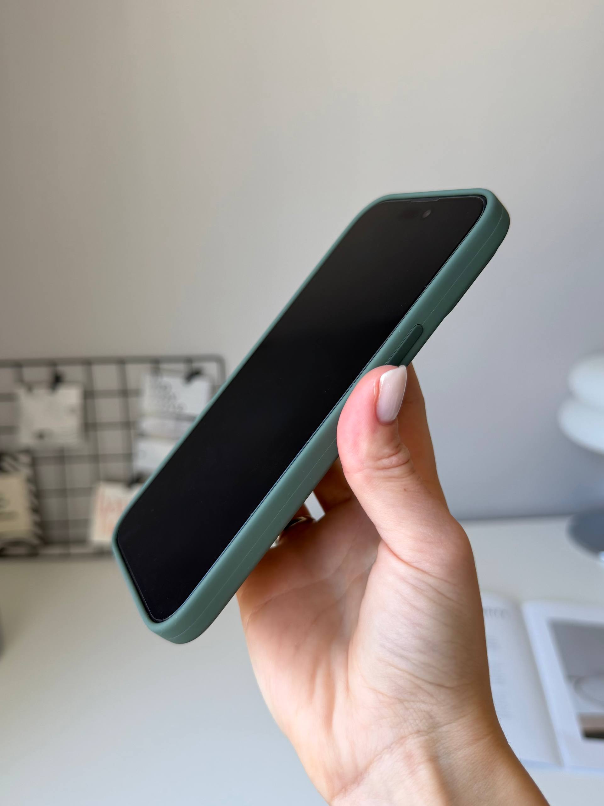 Чехол Silicone case с Magsafe на iPhone 14 Pro Max Olive (10)
