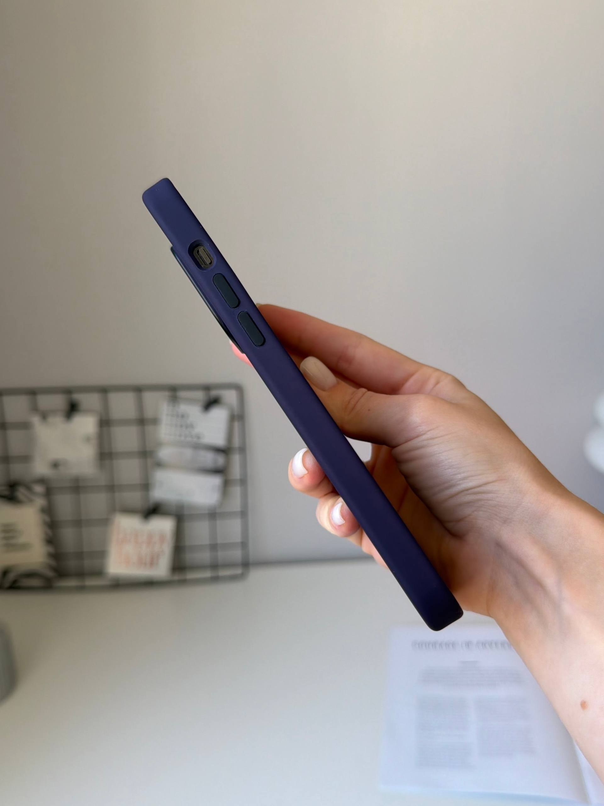 Чехол Silicone case с Magsafe на iPhone 14 Pro Elderberry (08)