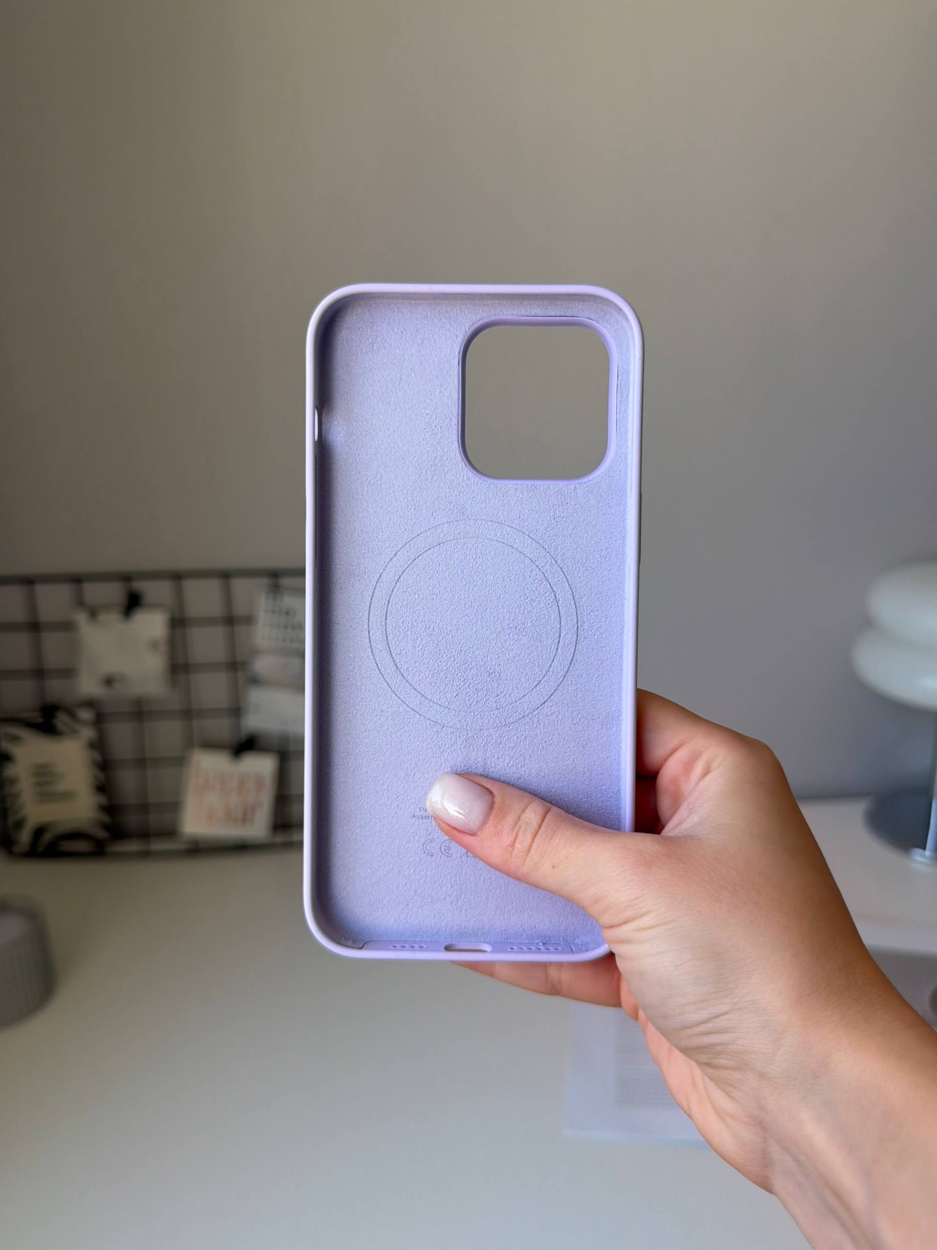 Чехол Silicone case с Magsafe на iPhone 14 Pro Max Lilac (05)