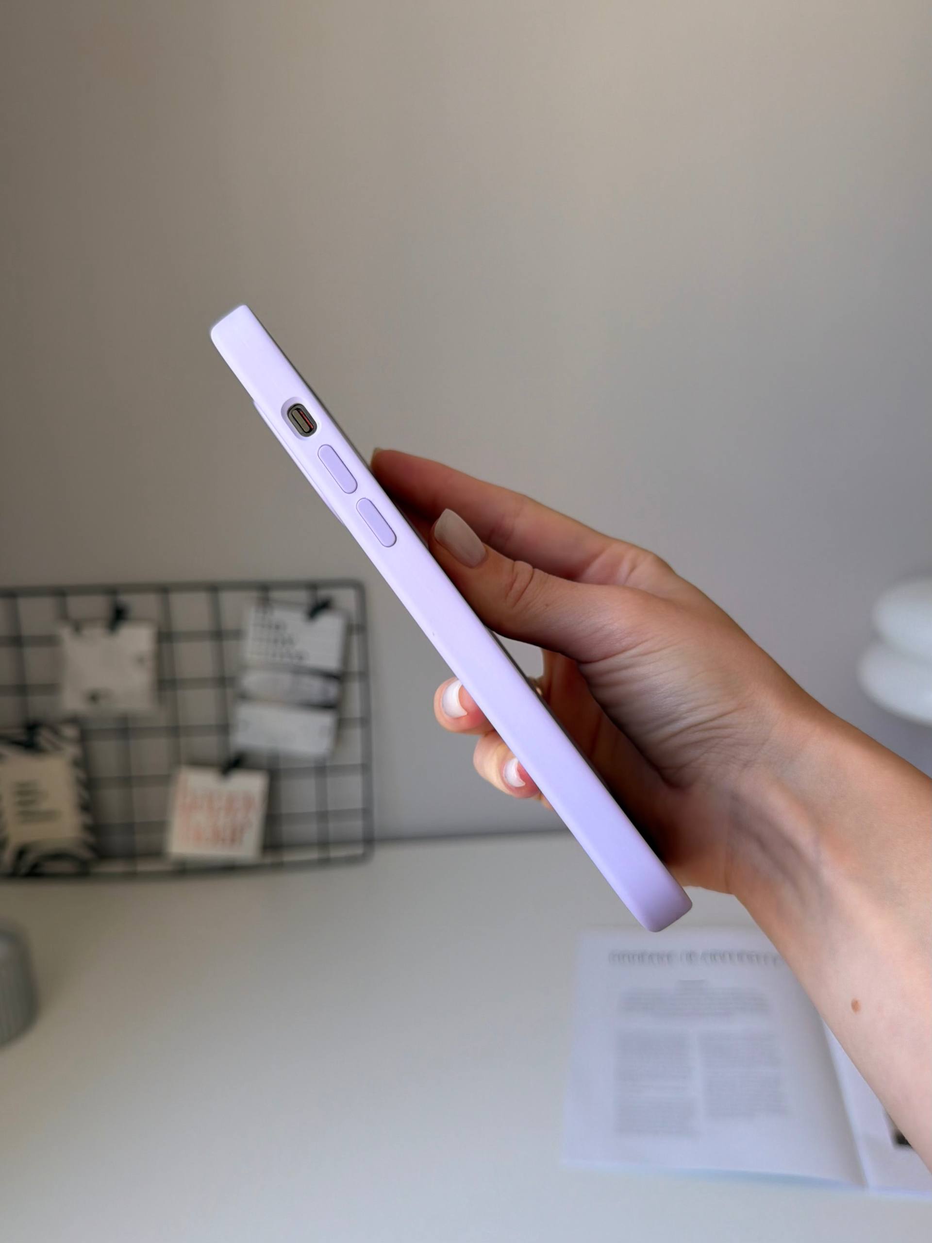 Чехол Silicone case с Magsafe на iPhone 14 Pro Max Lilac (05)