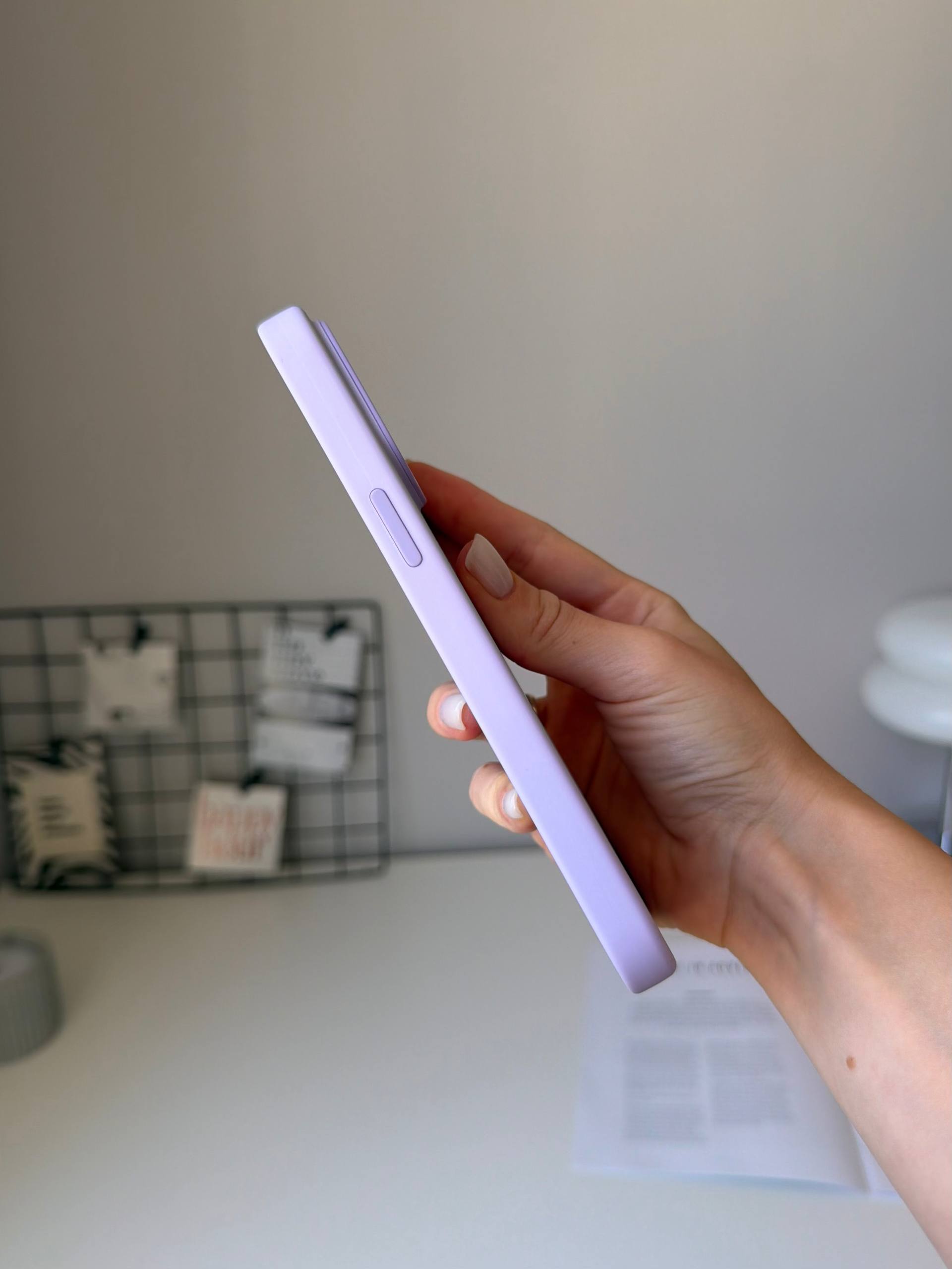 Чехол Silicone case с Magsafe на iPhone 14 Pro Max Lilac (05)