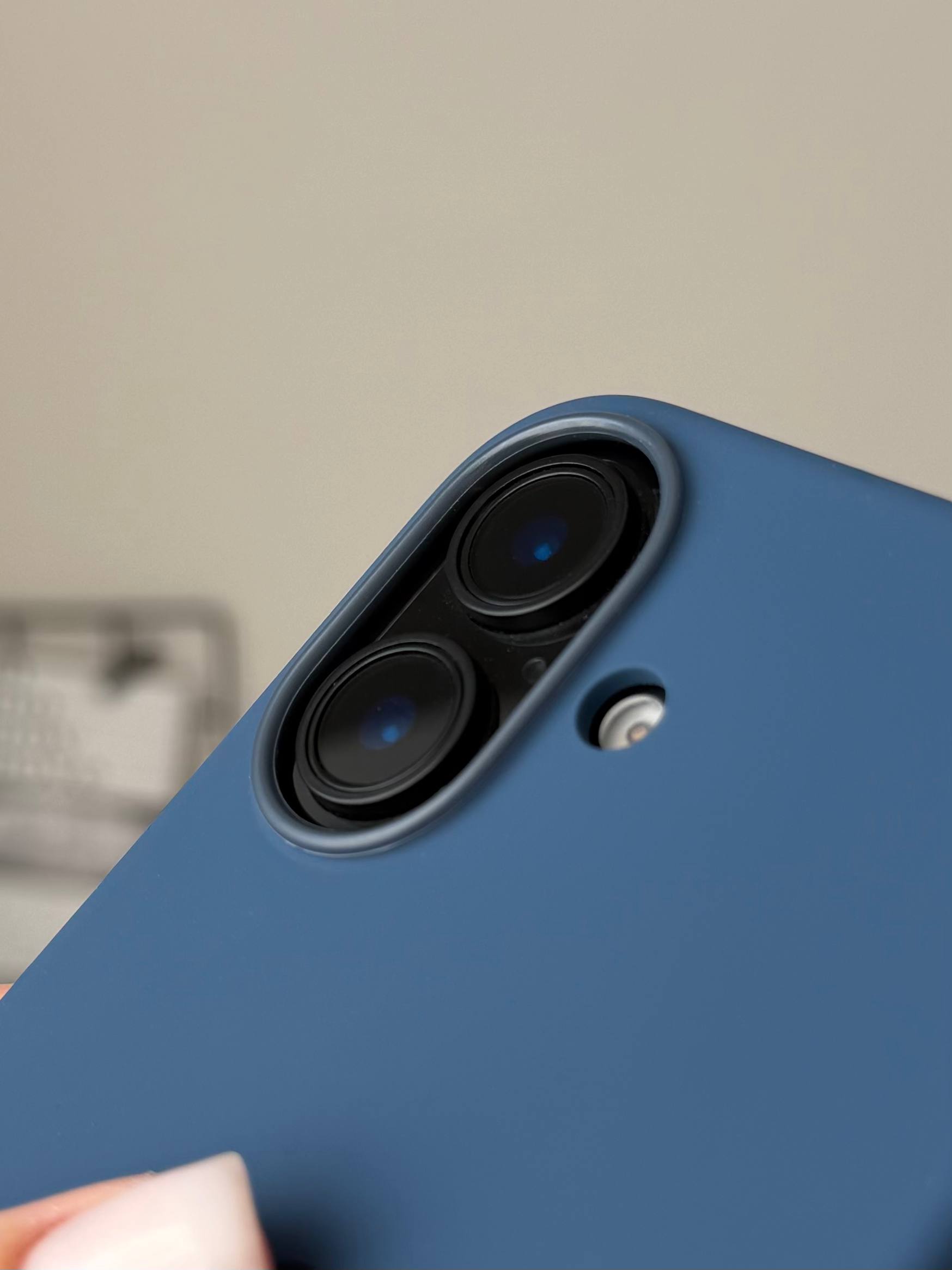 Чехол Silicone case с Magsafe на iPhone 16+ Denim (05)