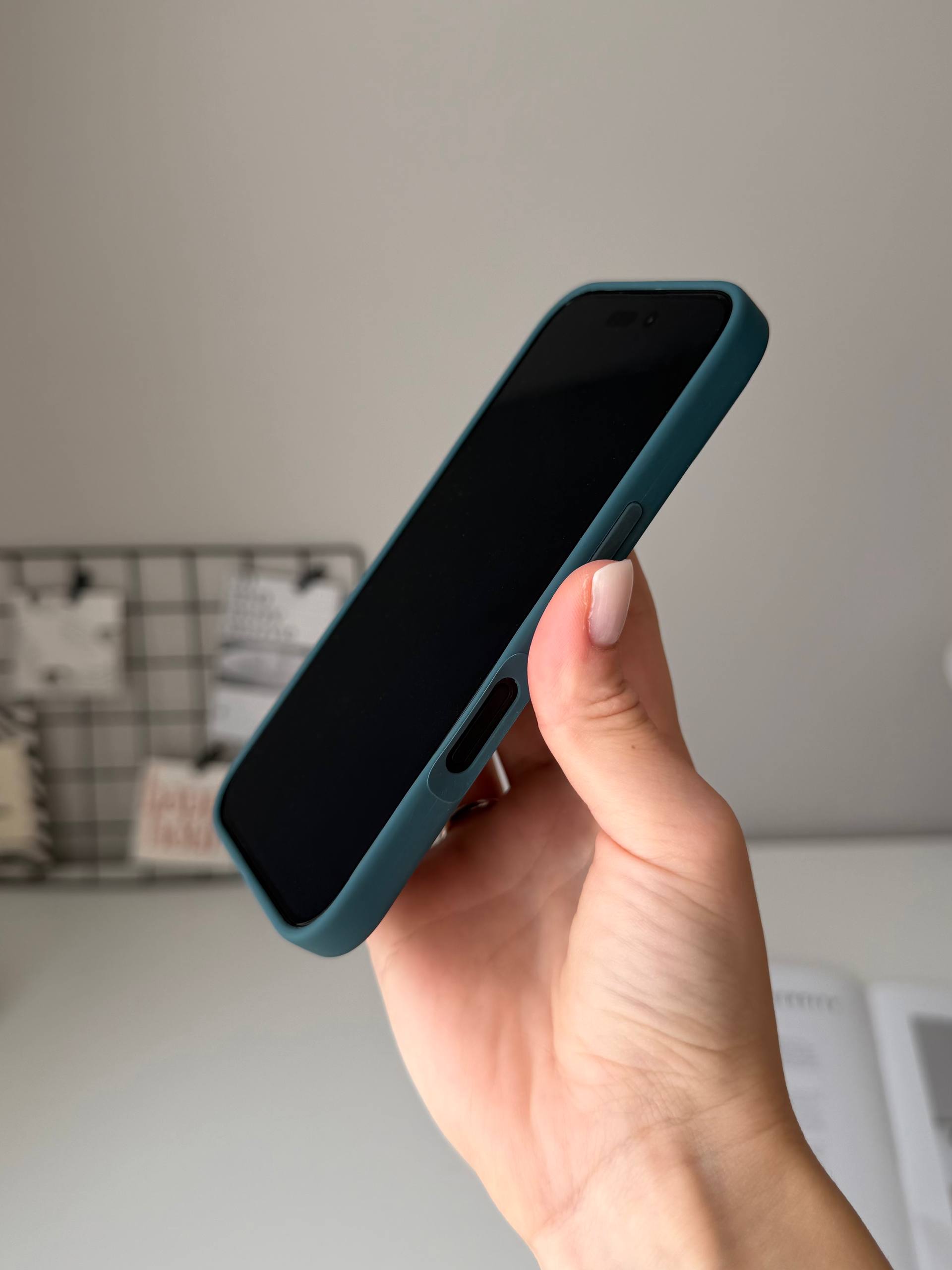 Чехол Silicone case с Magsafe на iPhone 16+ Lake Green (04)
