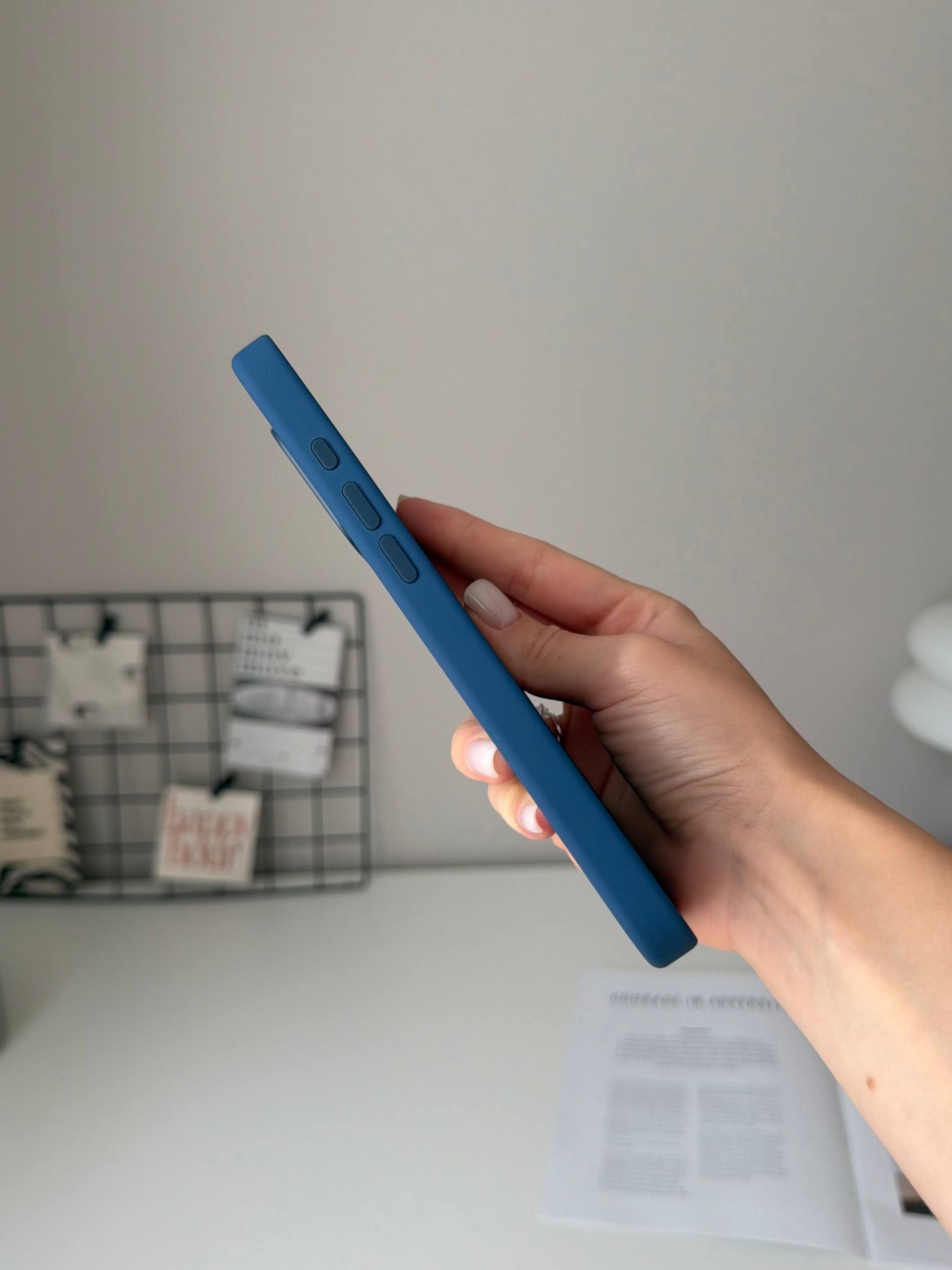 Чохол Silicone case з Magsafe на iPhone 16 Pro Max Denim (05)