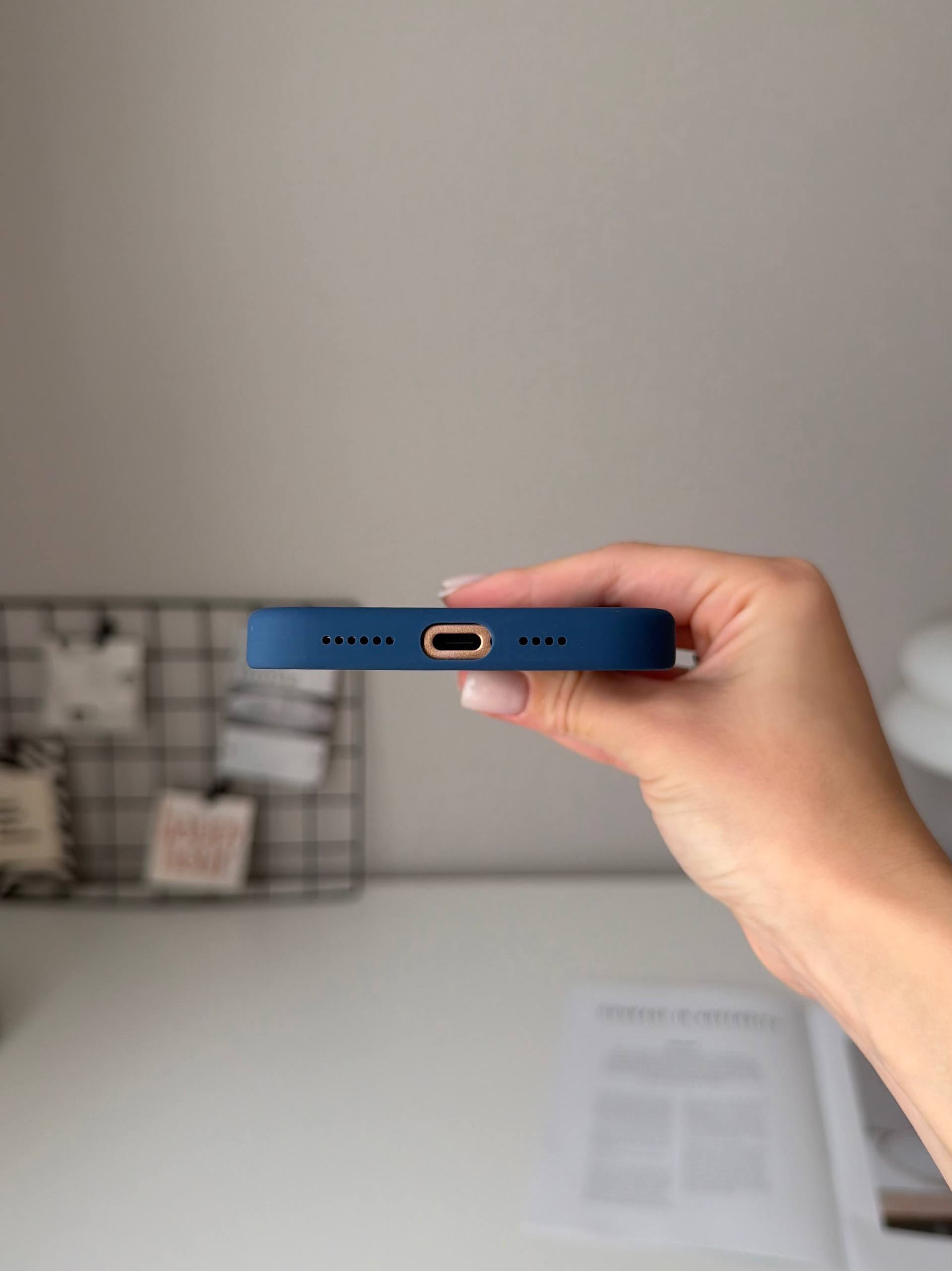 Чохол Silicone case з Magsafe на iPhone 16 Pro Max Denim (05)