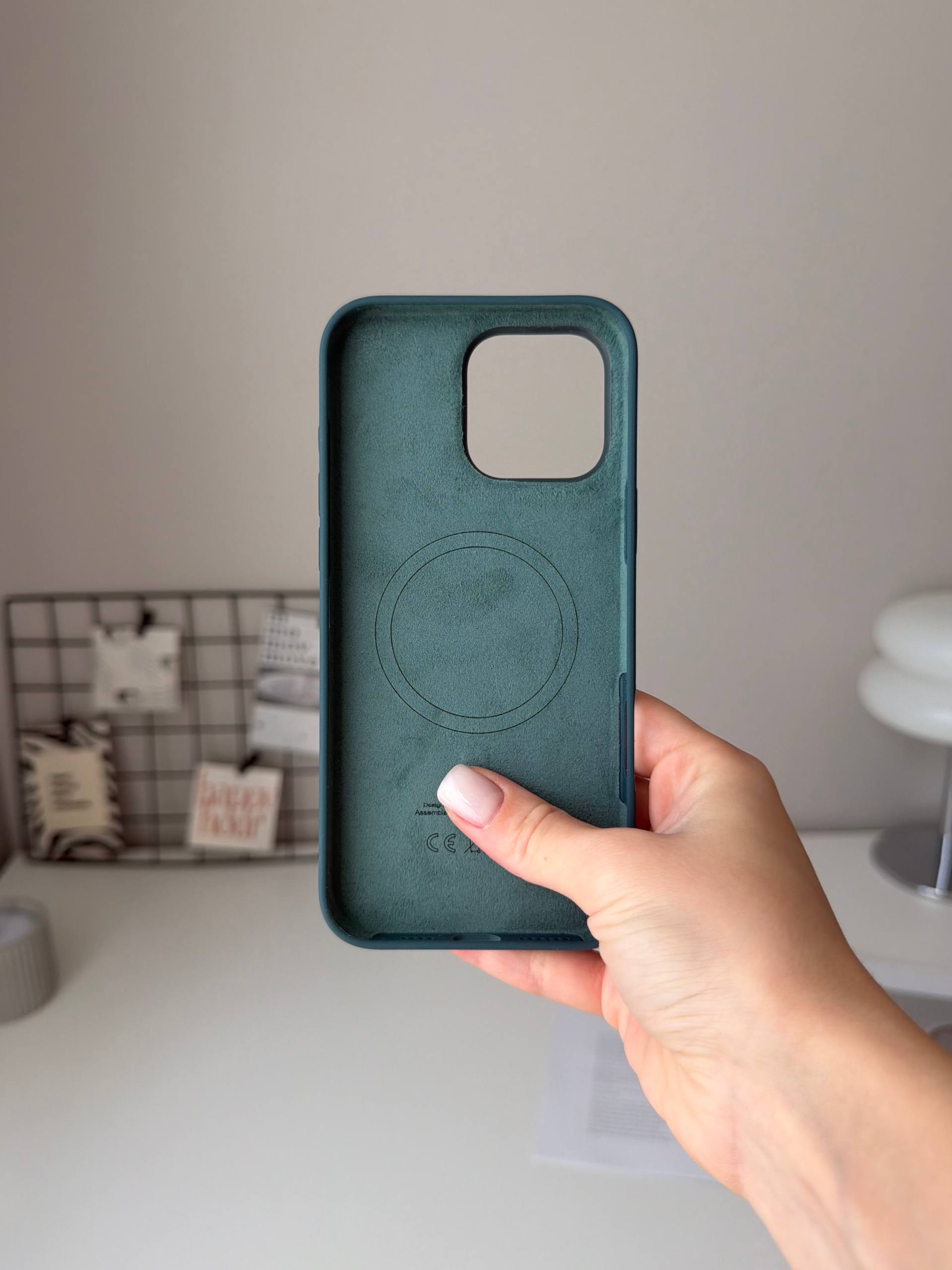 Чехол Silicone case с Magsafe на iPhone 16 Pro Max Lake Green (04)