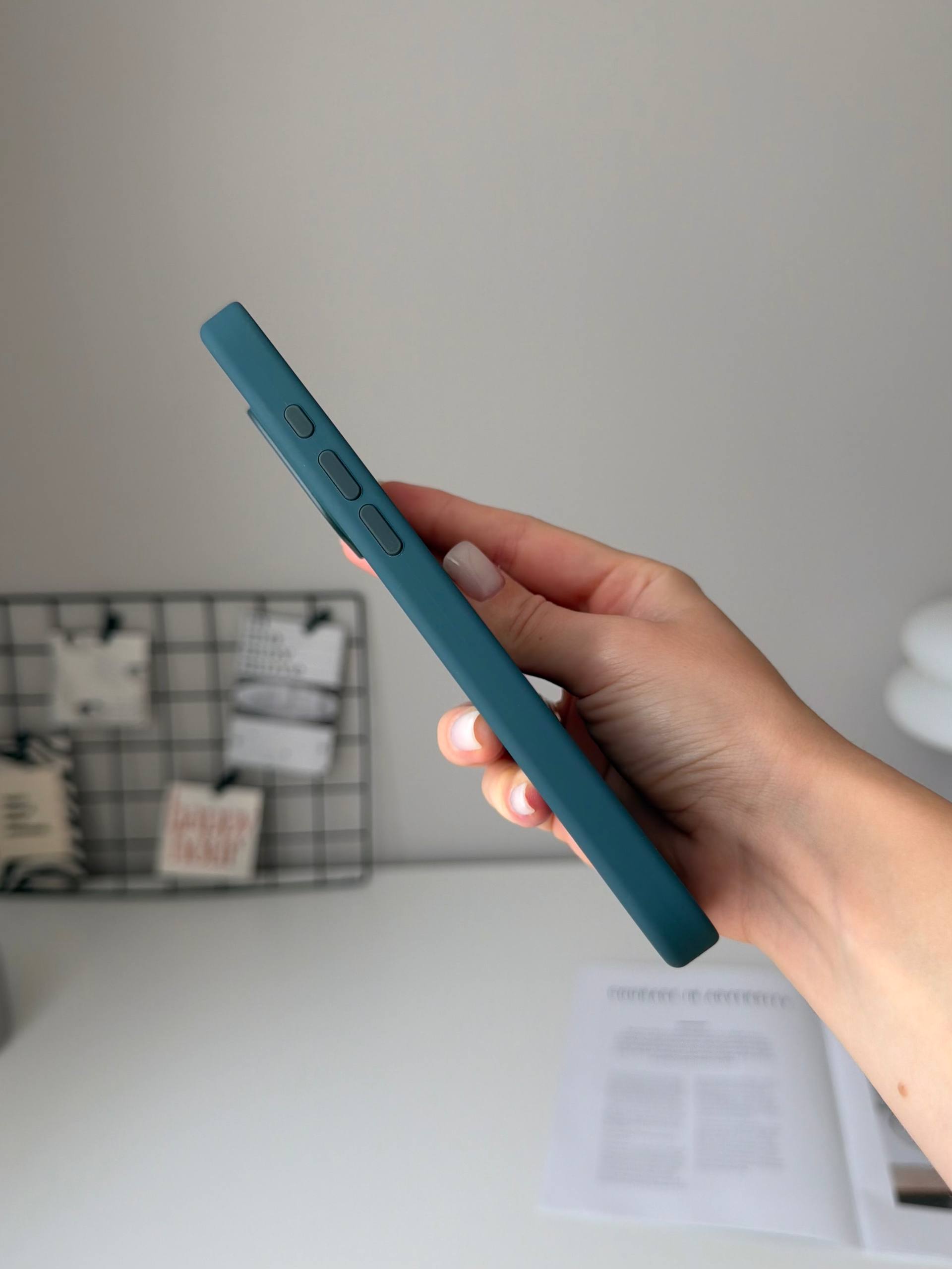 Чехол Silicone case с Magsafe на iPhone 16 Pro Max Lake Green (04)