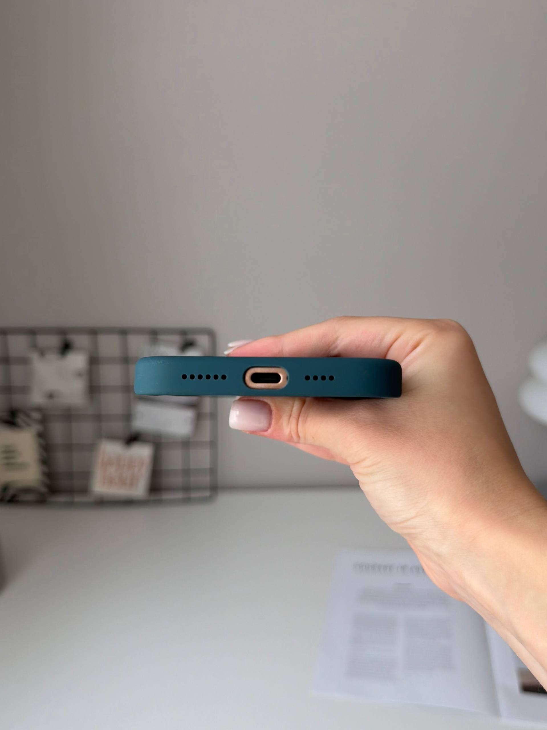 Чехол Silicone case с Magsafe на iPhone 16 Pro Max Lake Green (04)