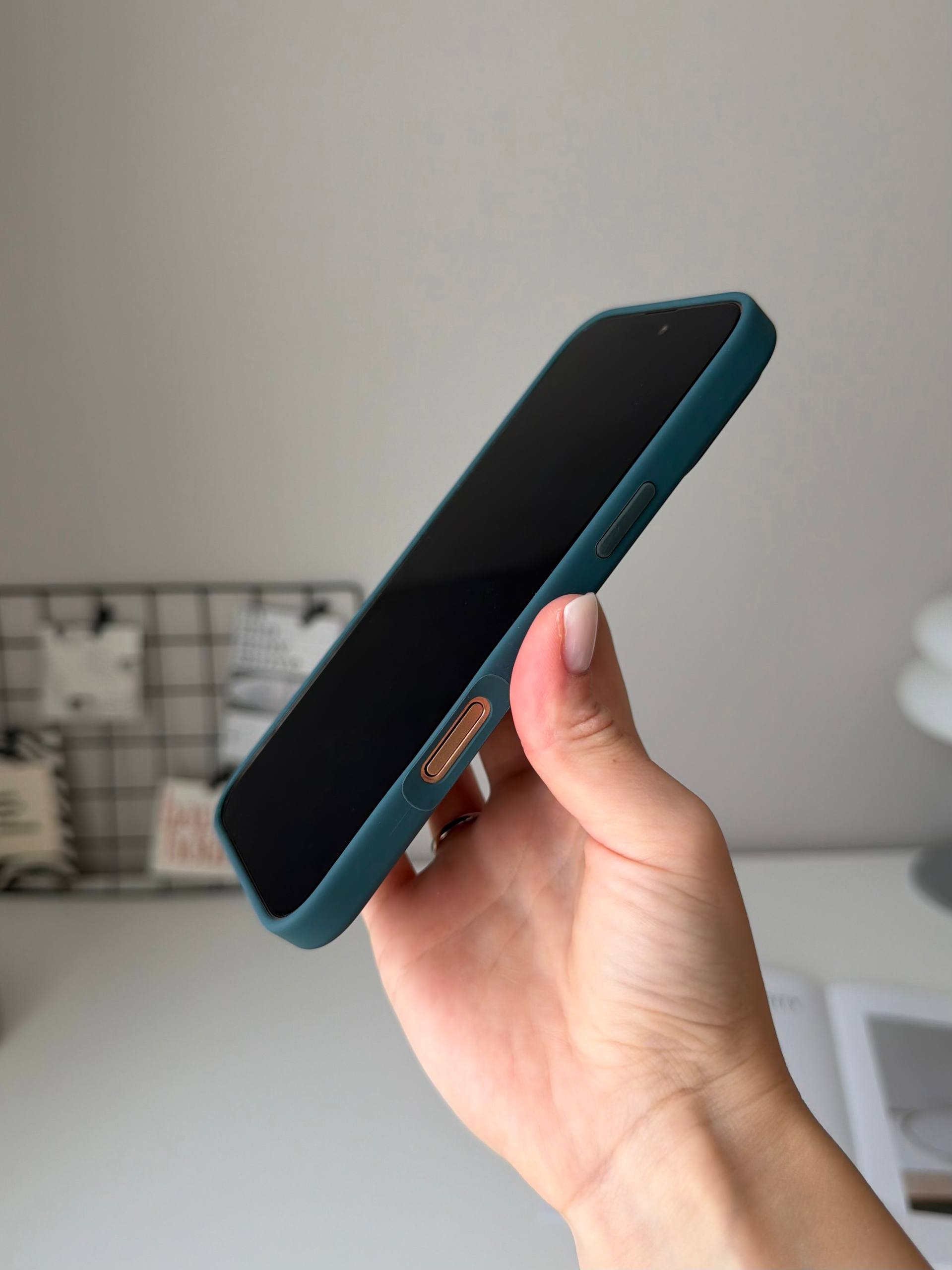 Чехол Silicone case с Magsafe на iPhone 16 Pro Max Lake Green (04)