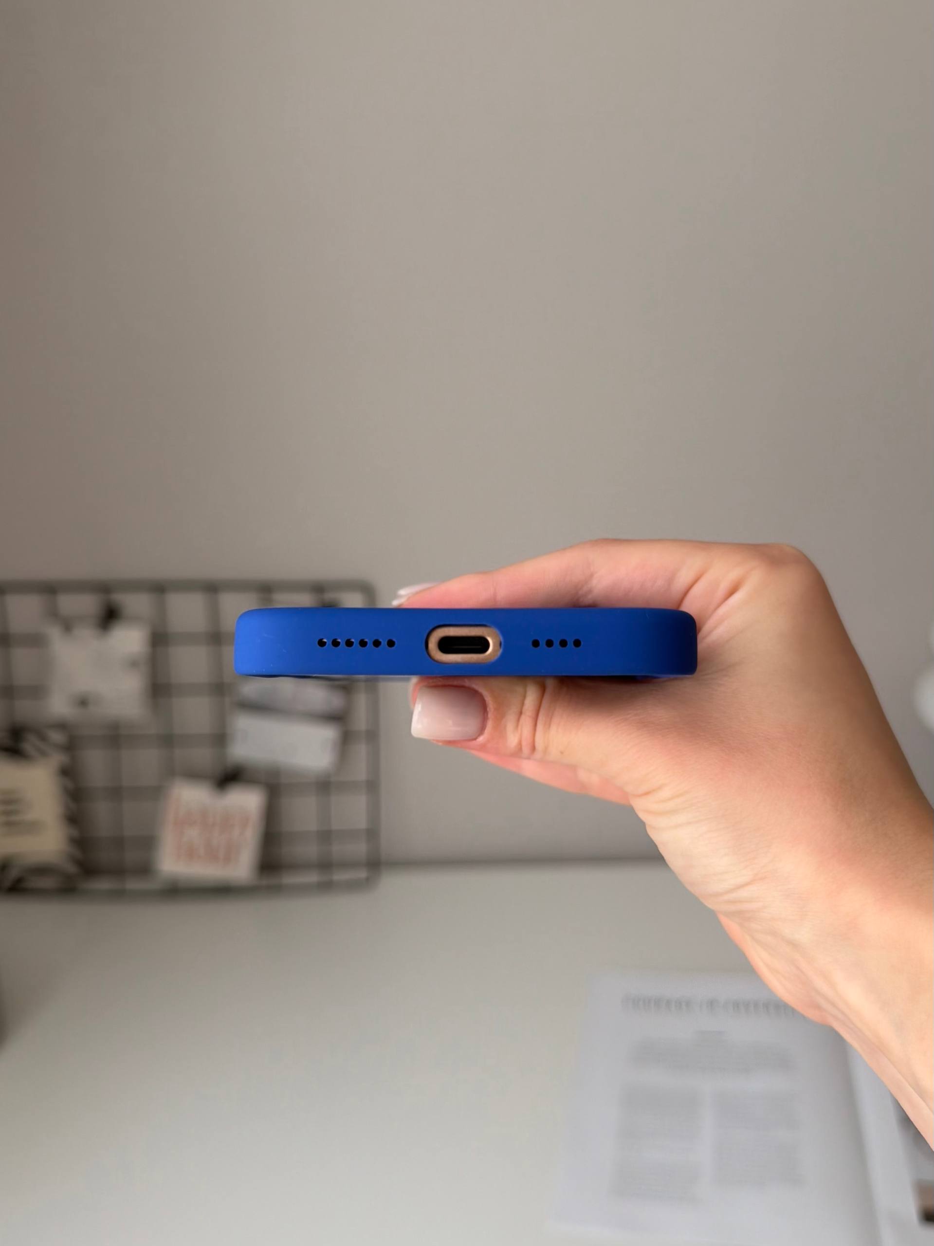 Чехол Silicone case с Magsafe на iPhone 16 Pro Max Ultramarine (06)