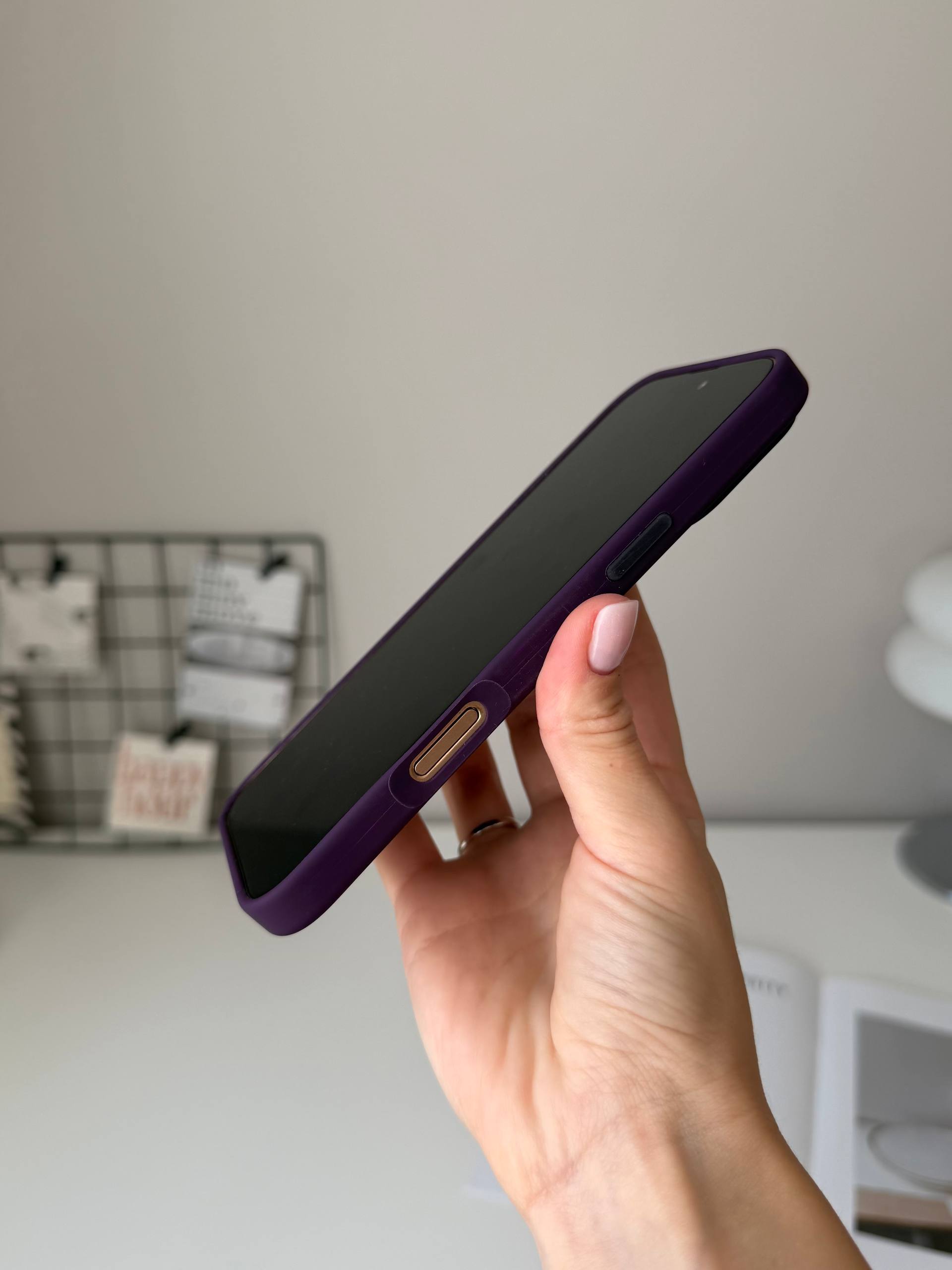 Чохол Silicone case з Magsafe на iPhone 16 Pro Max Plum (03)