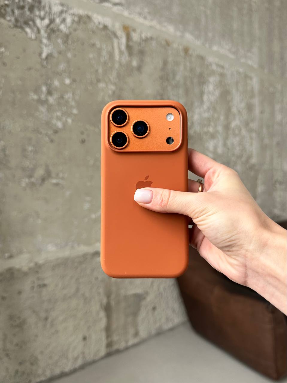 Чохол Silicone case з Magsafe на iPhone 17 Pro Terra Cotta (05)