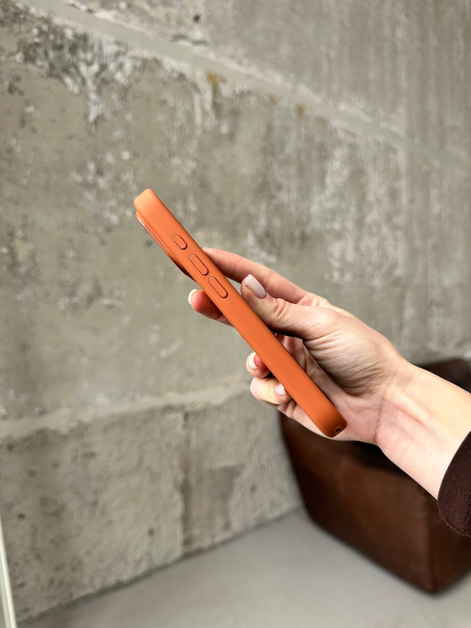 Чохол Silicone case з Magsafe на iPhone 17 Pro Terra Cotta (05)