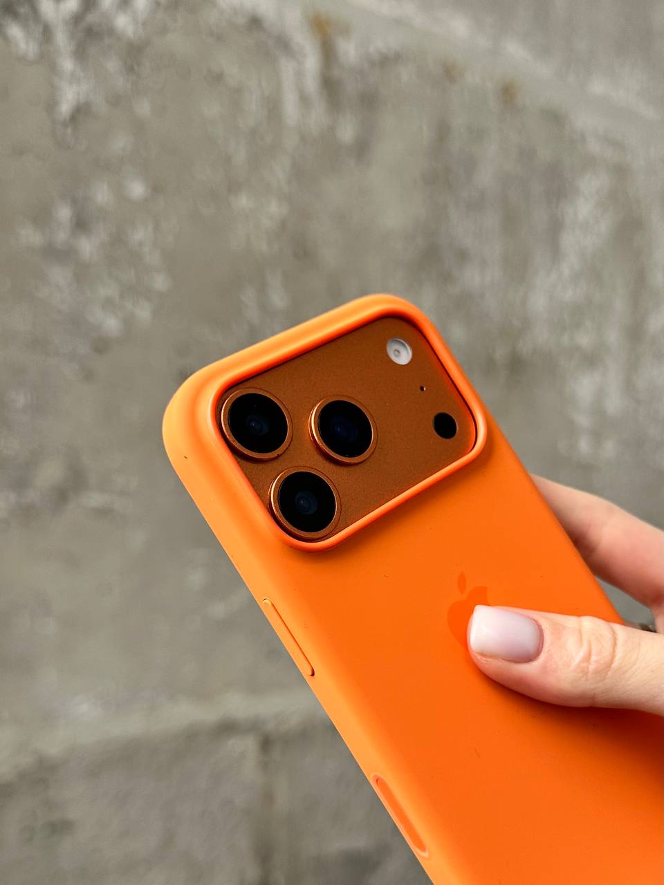 Чохол Silicone case з Magsafe на iPhone 17 Pro Orange (08)