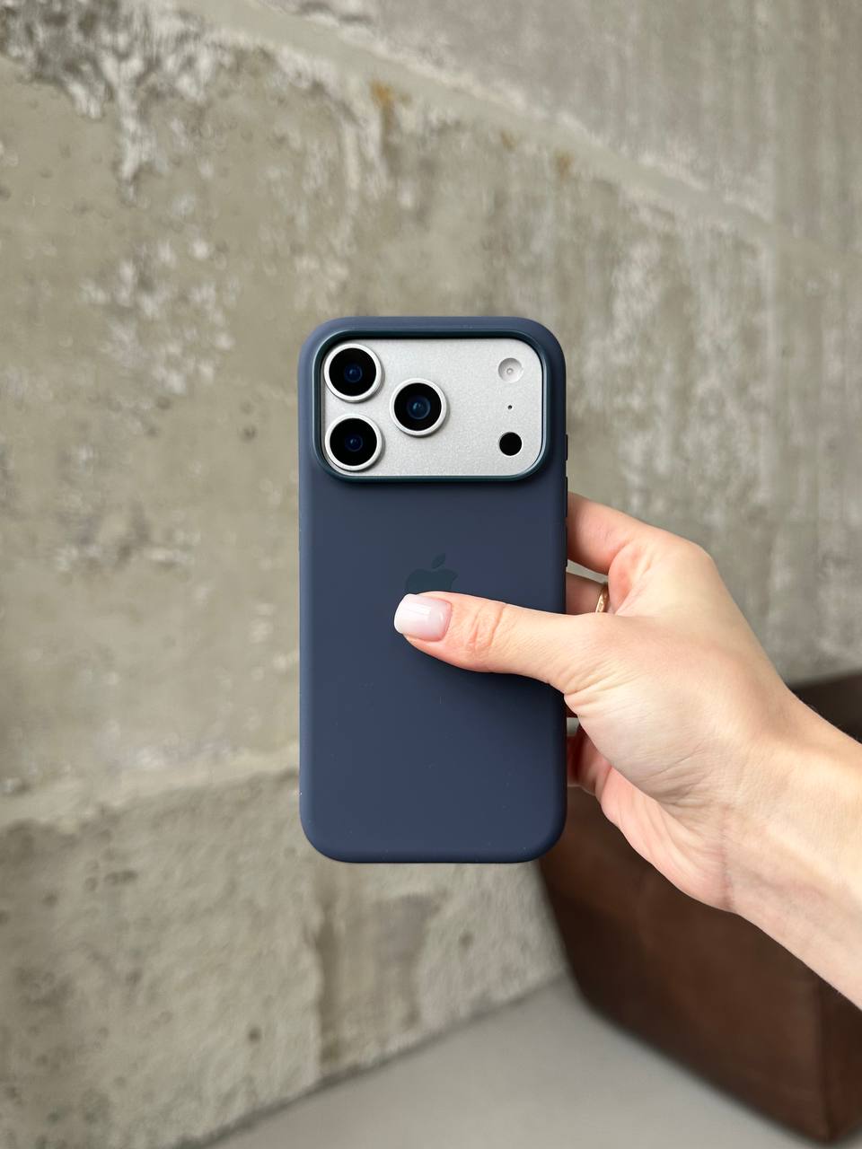 Чохол Silicone case з Magsafe на iPhone 17 Pro Anchor Blue (02)