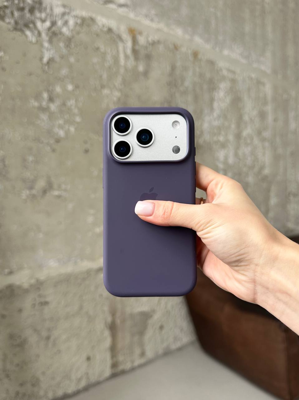 Чехол Silicone case с Magsafe на iPhone 17 Pro Purple Fog (04)