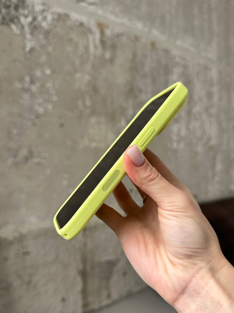 Чохол Silicone case з Magsafe на iPhone 17 Pro Neon Yellow (03)