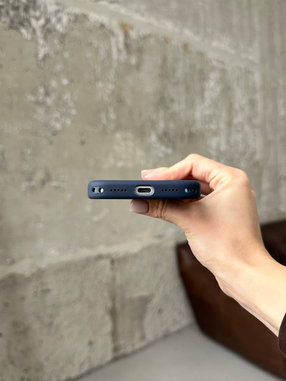 Чохол Silicone case з Magsafe на iPhone 17 Pro Anchor Blue (02)