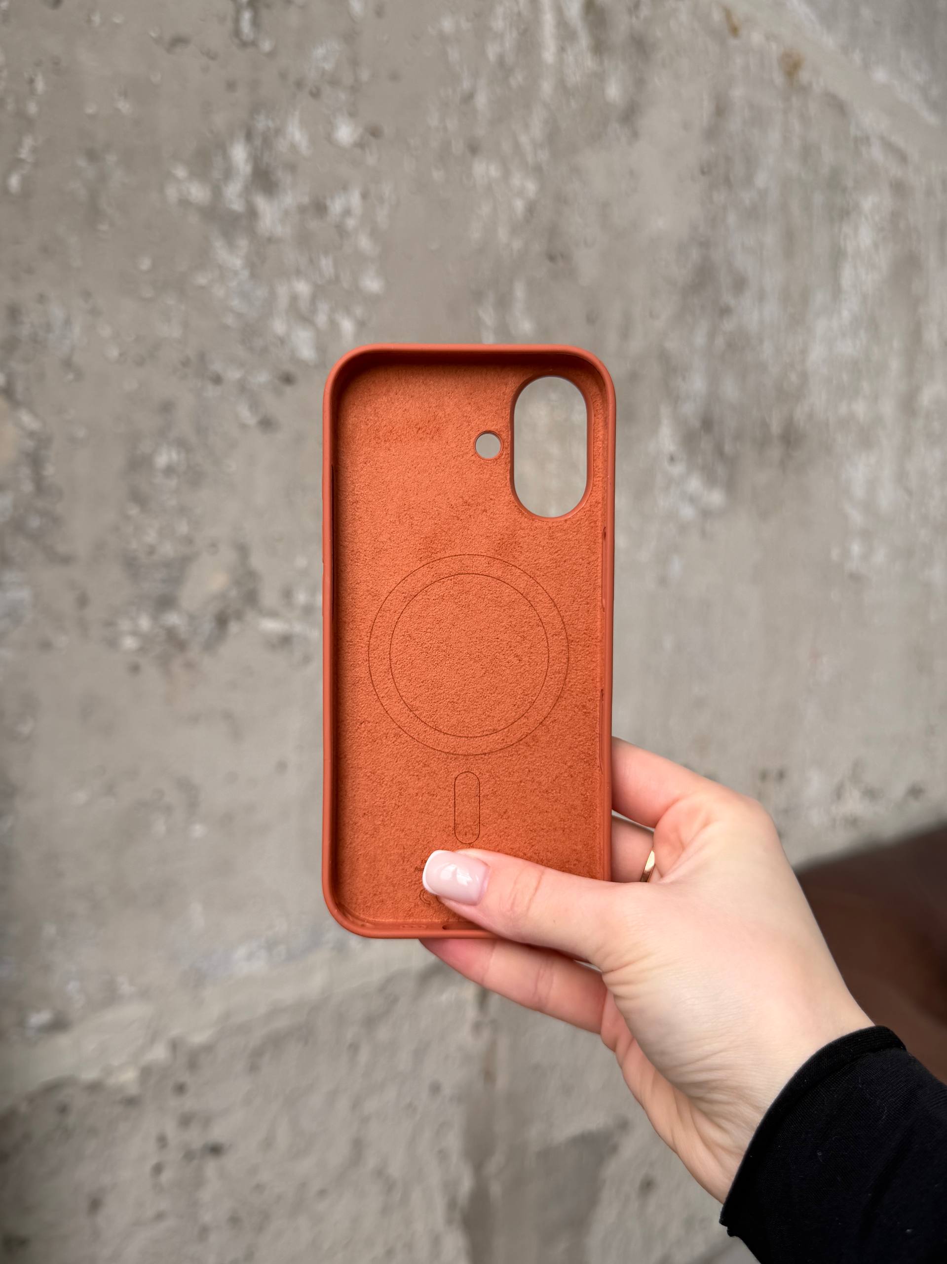 Чохол Silicone case з Magsafe на iPhone 17 Terra Cotta (05)