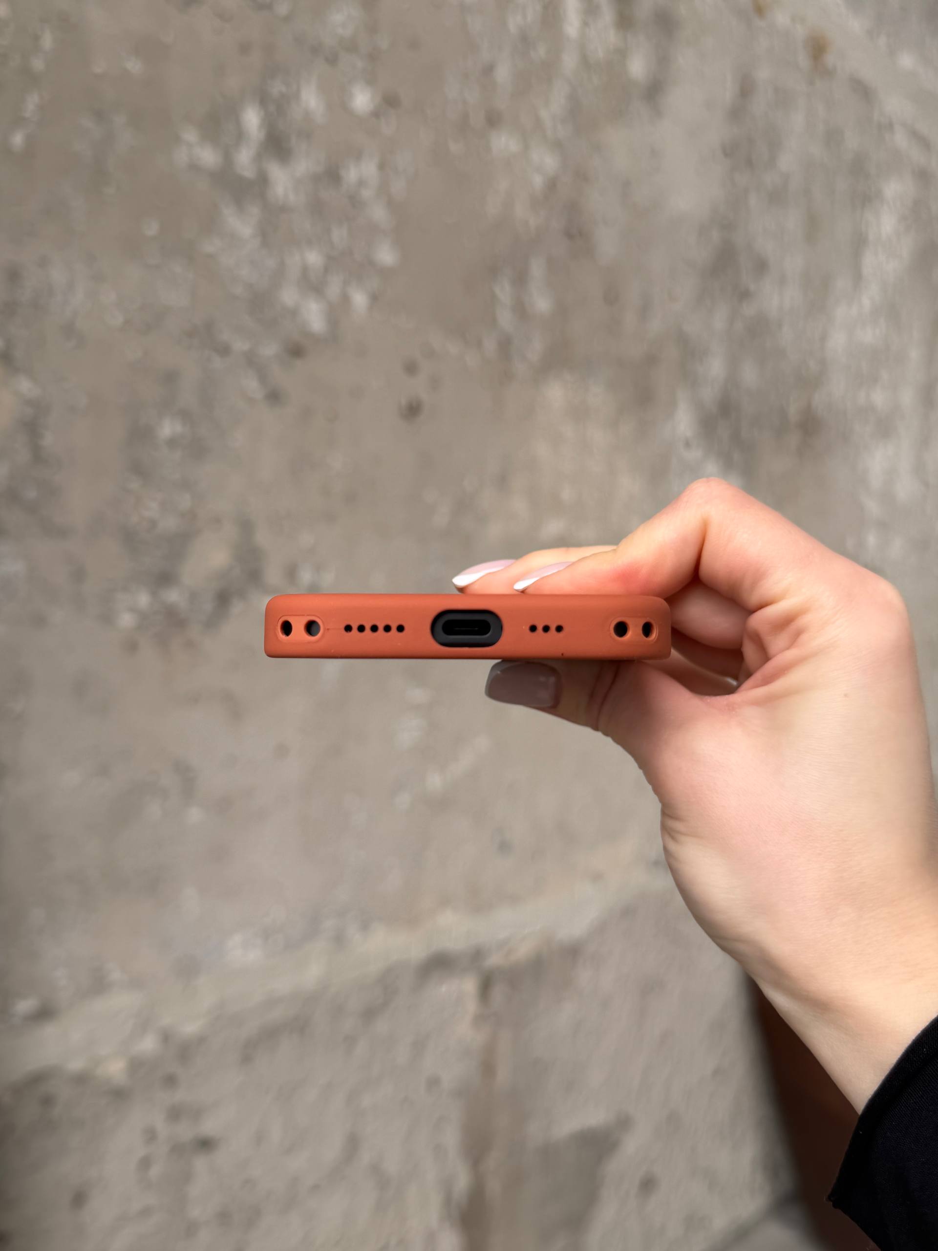 Чохол Silicone case з Magsafe на iPhone 17 Terra Cotta (05)