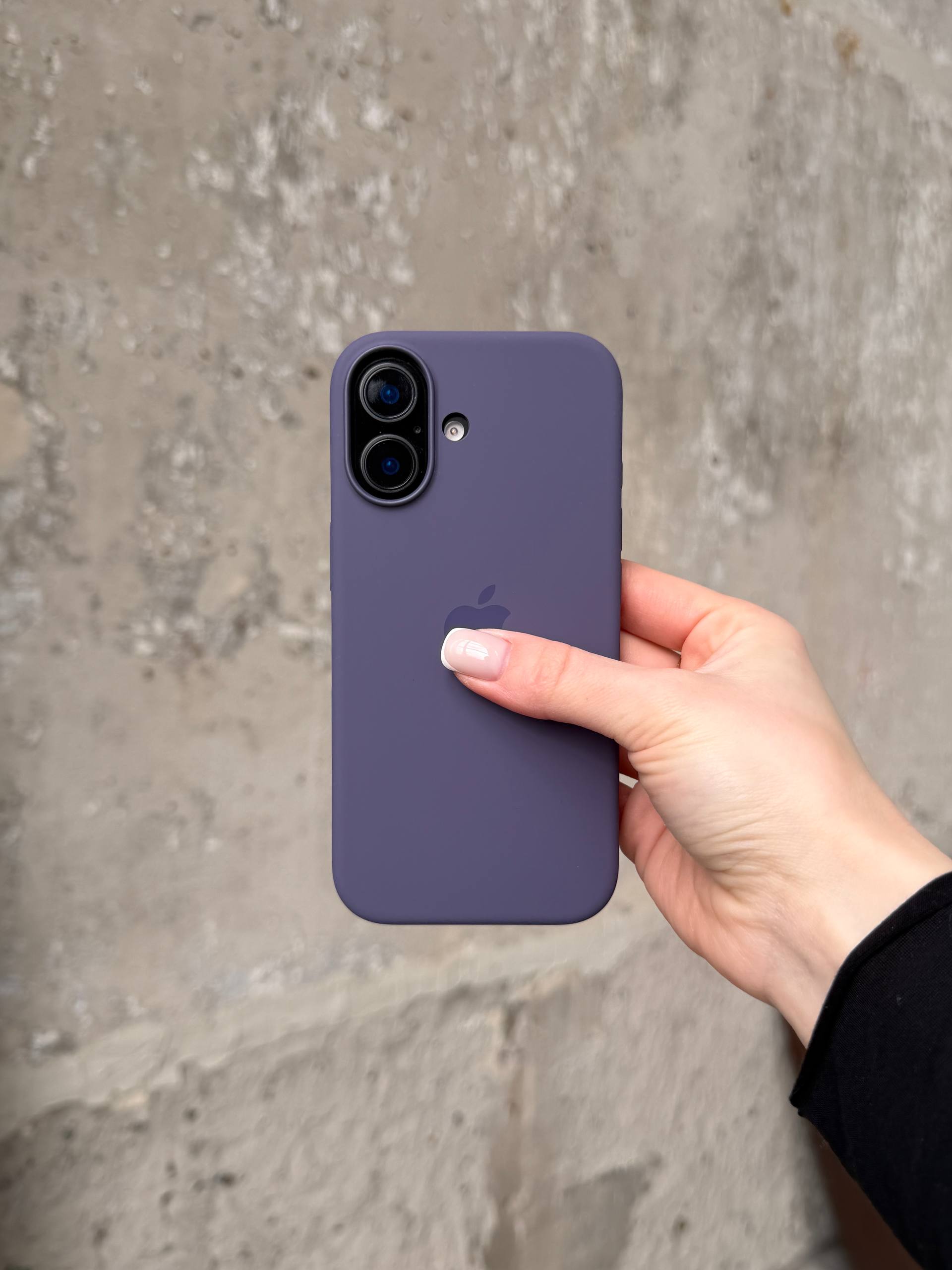 Чехол Silicone case с Magsafe на iPhone 17 Purple Fog (04)