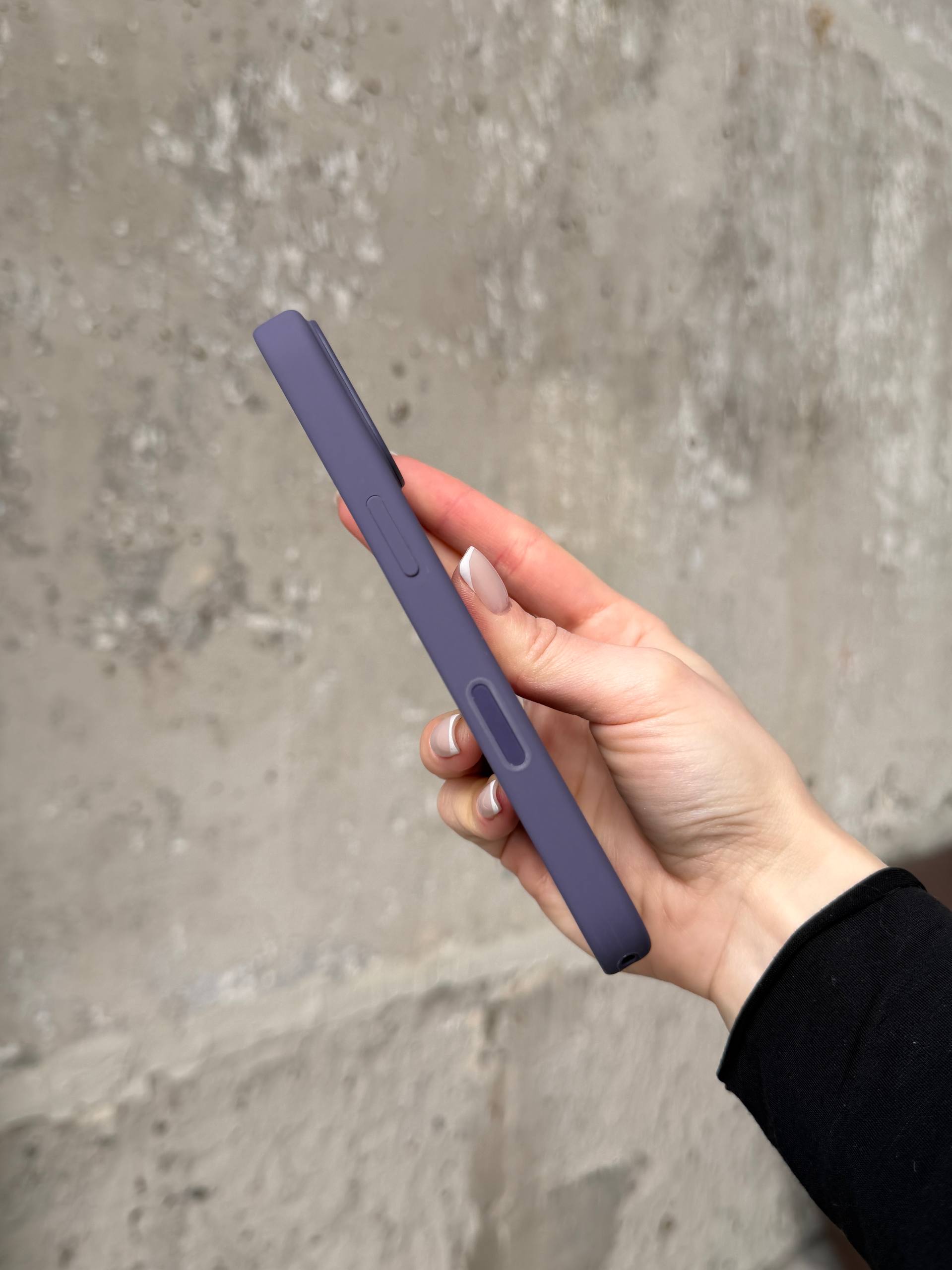 Чехол Silicone case с Magsafe на iPhone 17 Purple Fog (04)