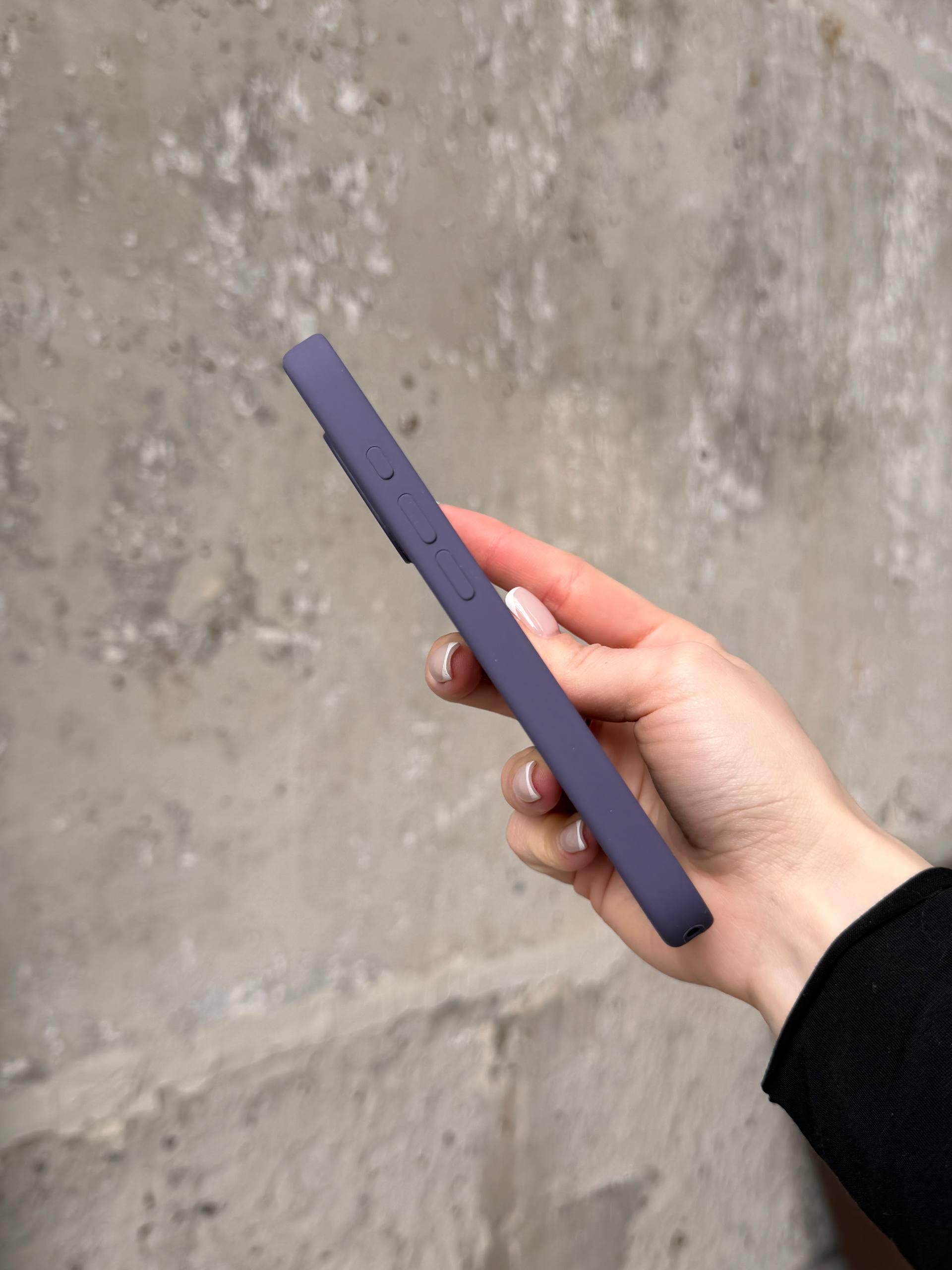 Чехол Silicone case с Magsafe на iPhone 17 Purple Fog (04)