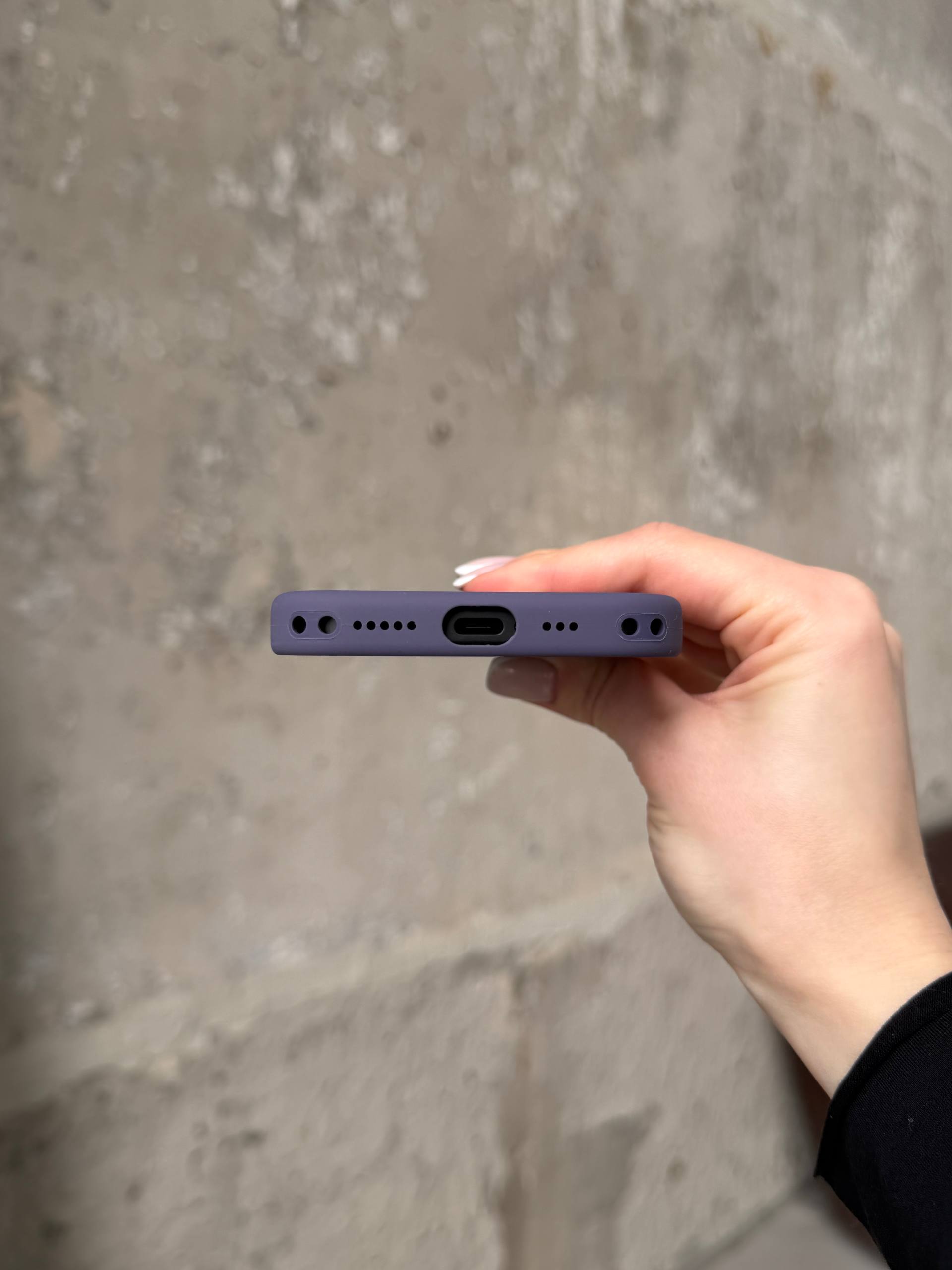 Чехол Silicone case с Magsafe на iPhone 17 Purple Fog (04)