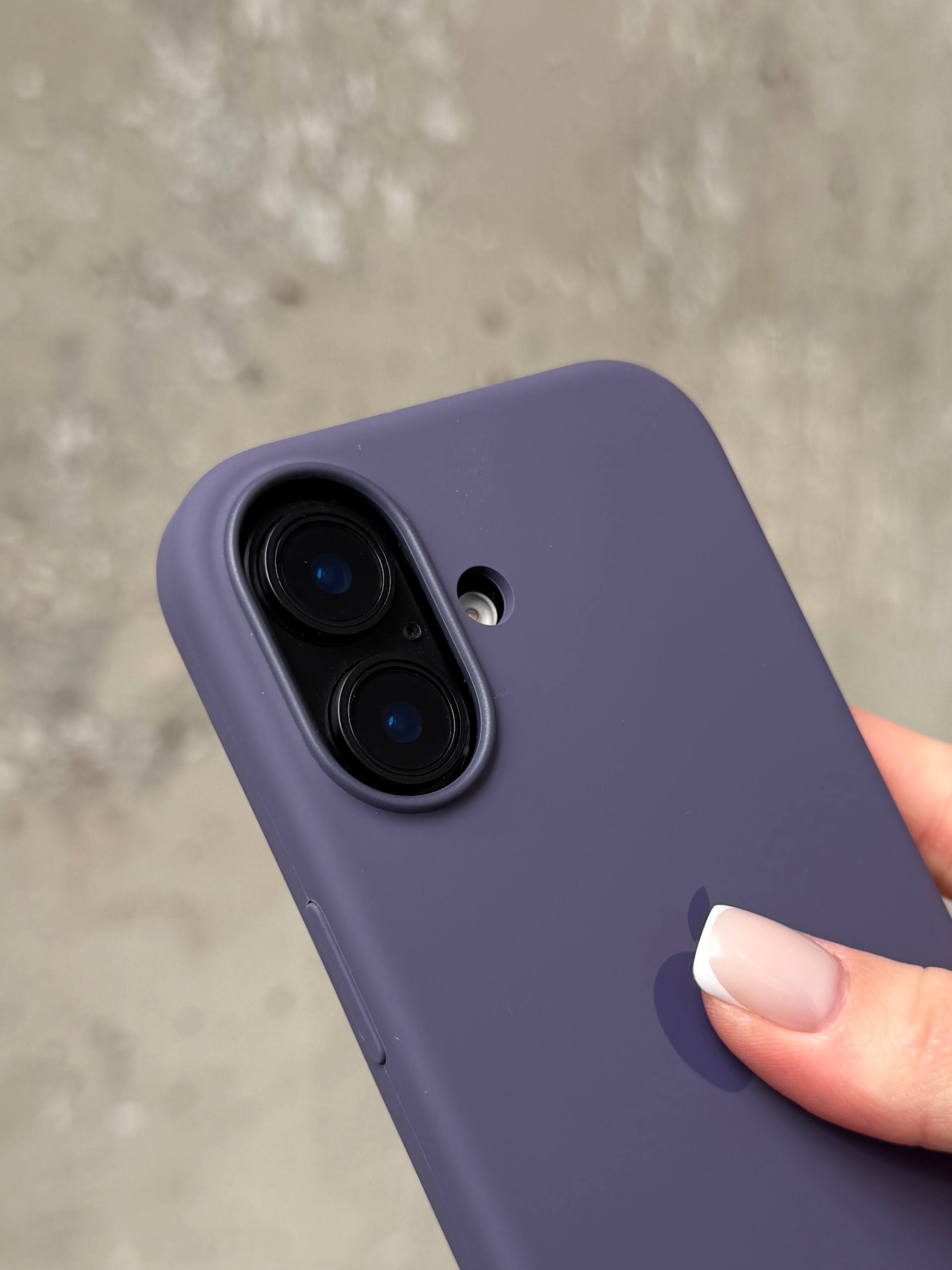 Чехол Silicone case с Magsafe на iPhone 17 Purple Fog (04)