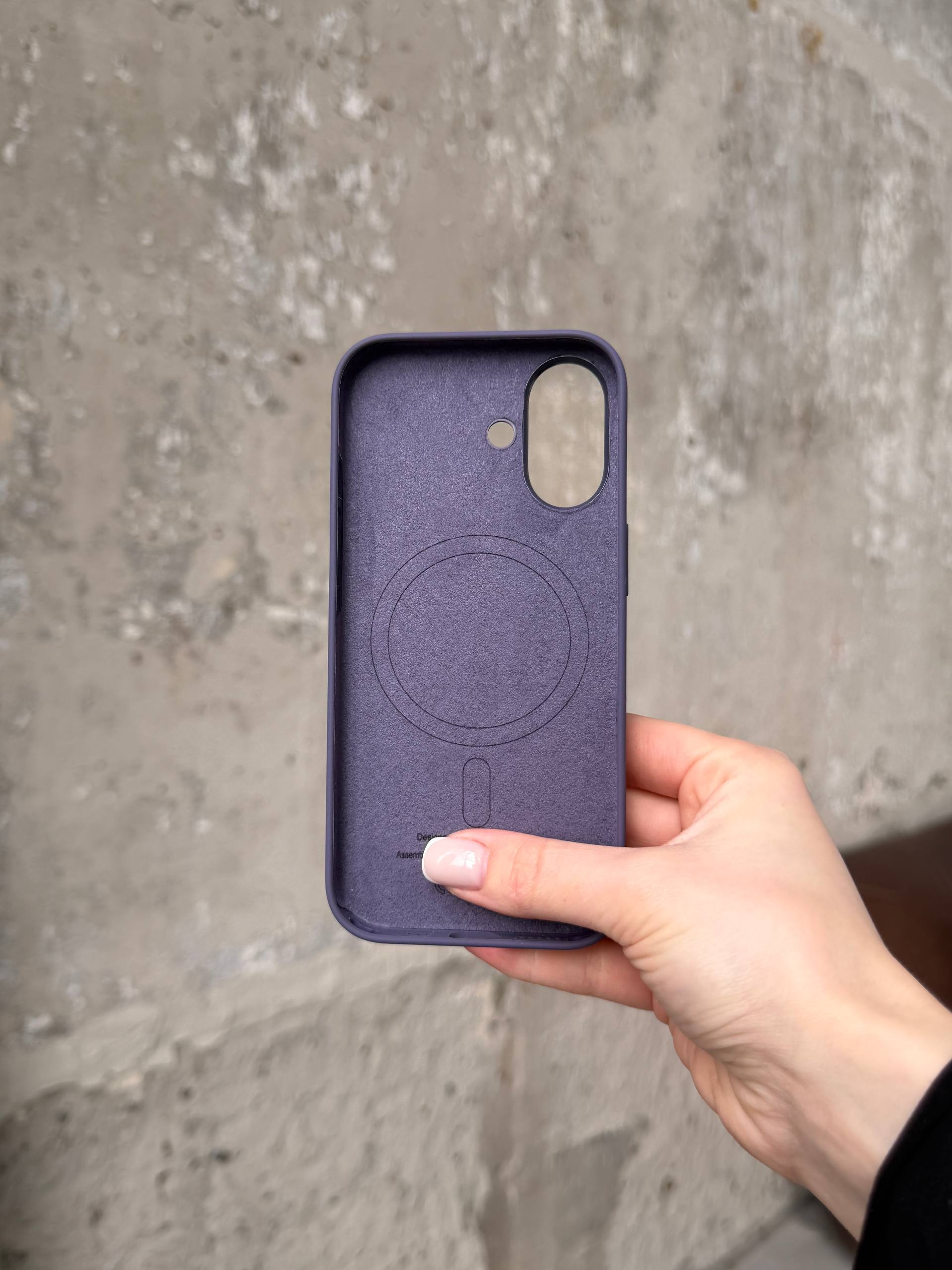 Чехол Silicone case с Magsafe на iPhone 17 Purple Fog (04)